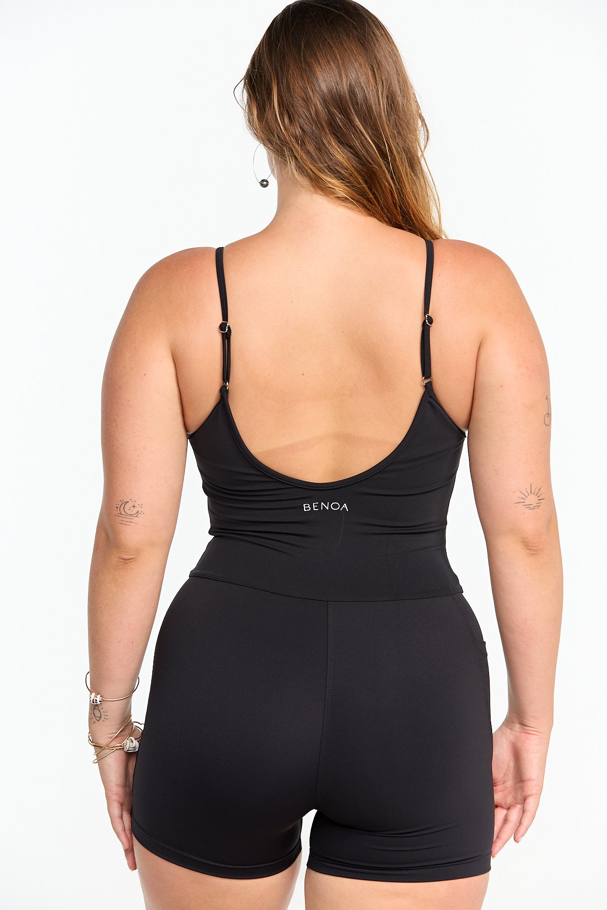 3" Active Romper - Black
