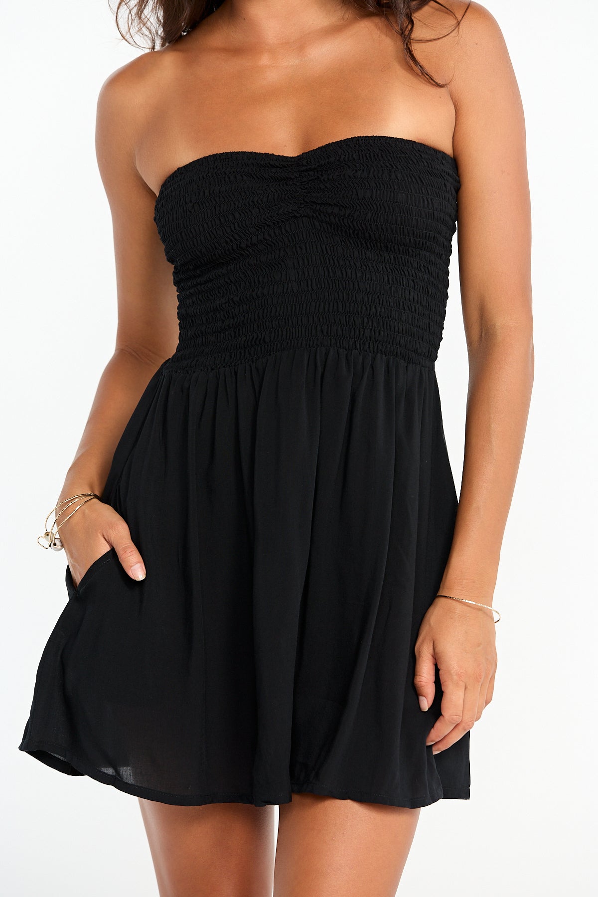 Caitie Mini Dress - Black