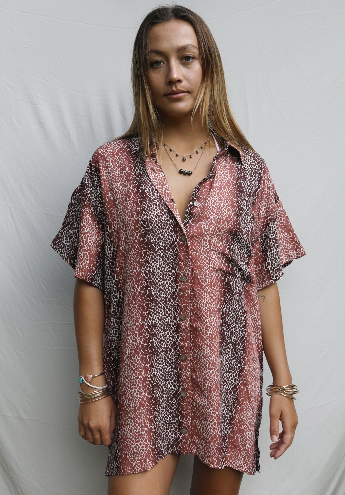 B-Day Exclusive - Aloha Shirt Dress - Bruna