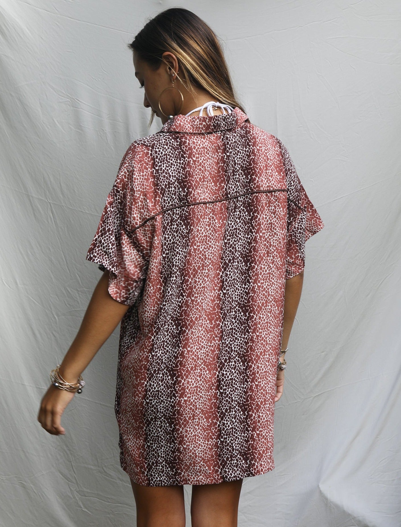 B-Day Exclusive - Aloha Shirt Dress - Bruna
