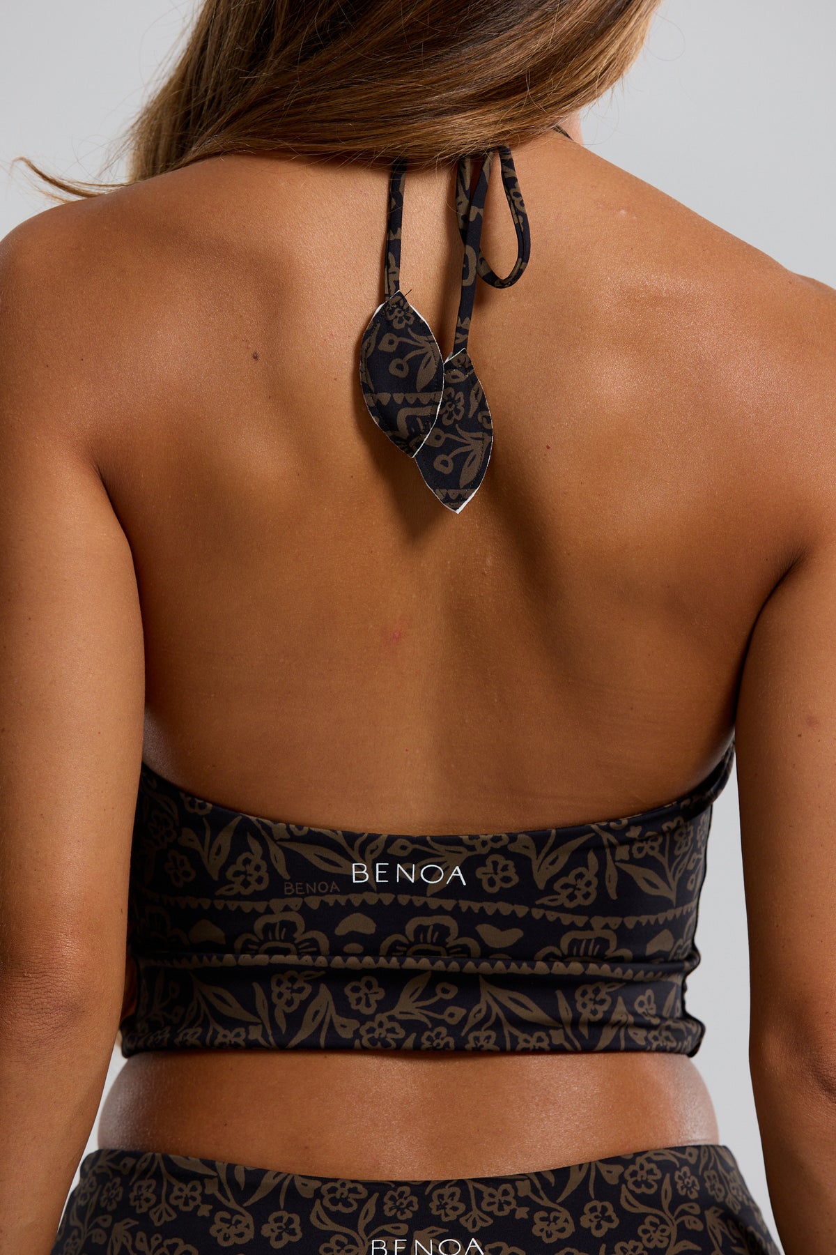 Active Halter Tank - Brown Batik