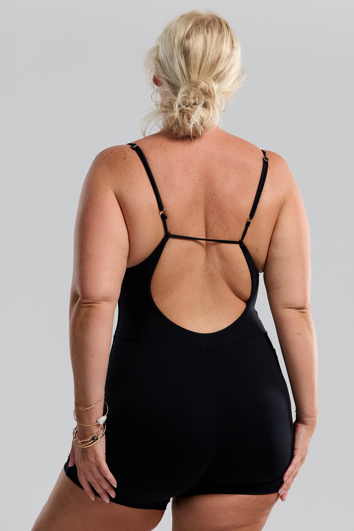Brynn Active Romper - Black
