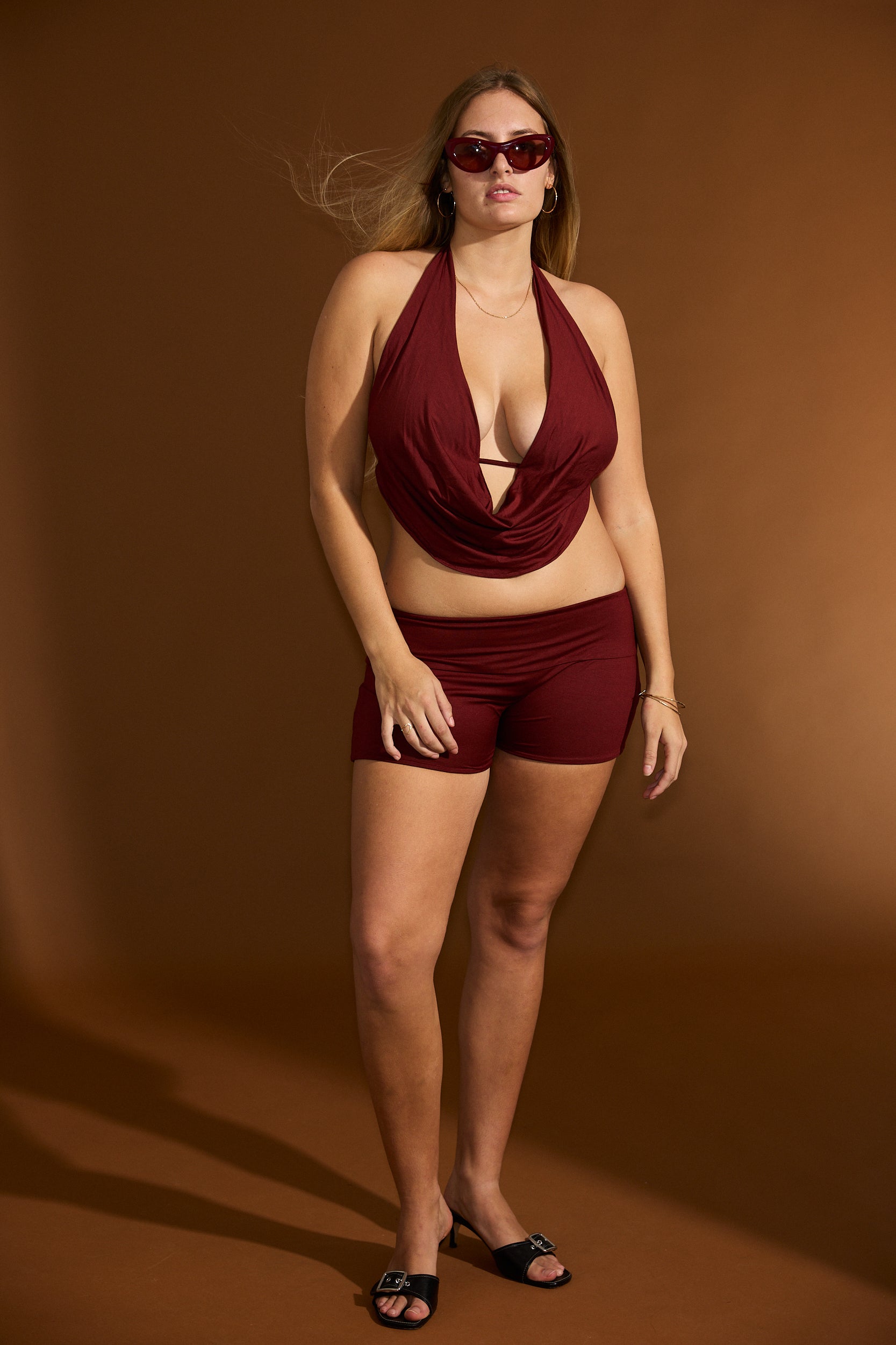 Cloe short- Merlot