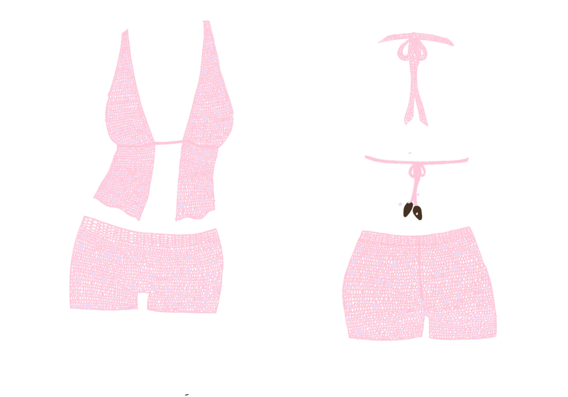 Tyra top - Lilac w/ Sequins