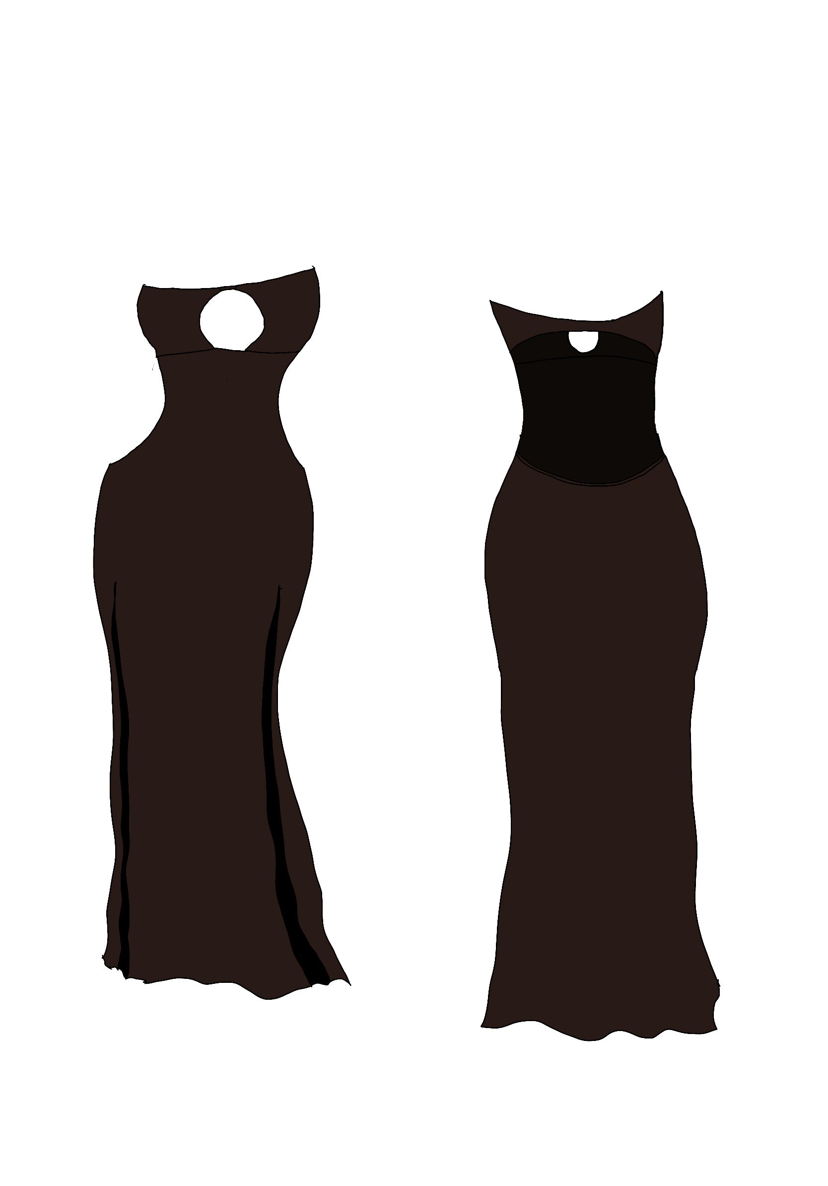 Yasmin dress - Shaved Chocolate