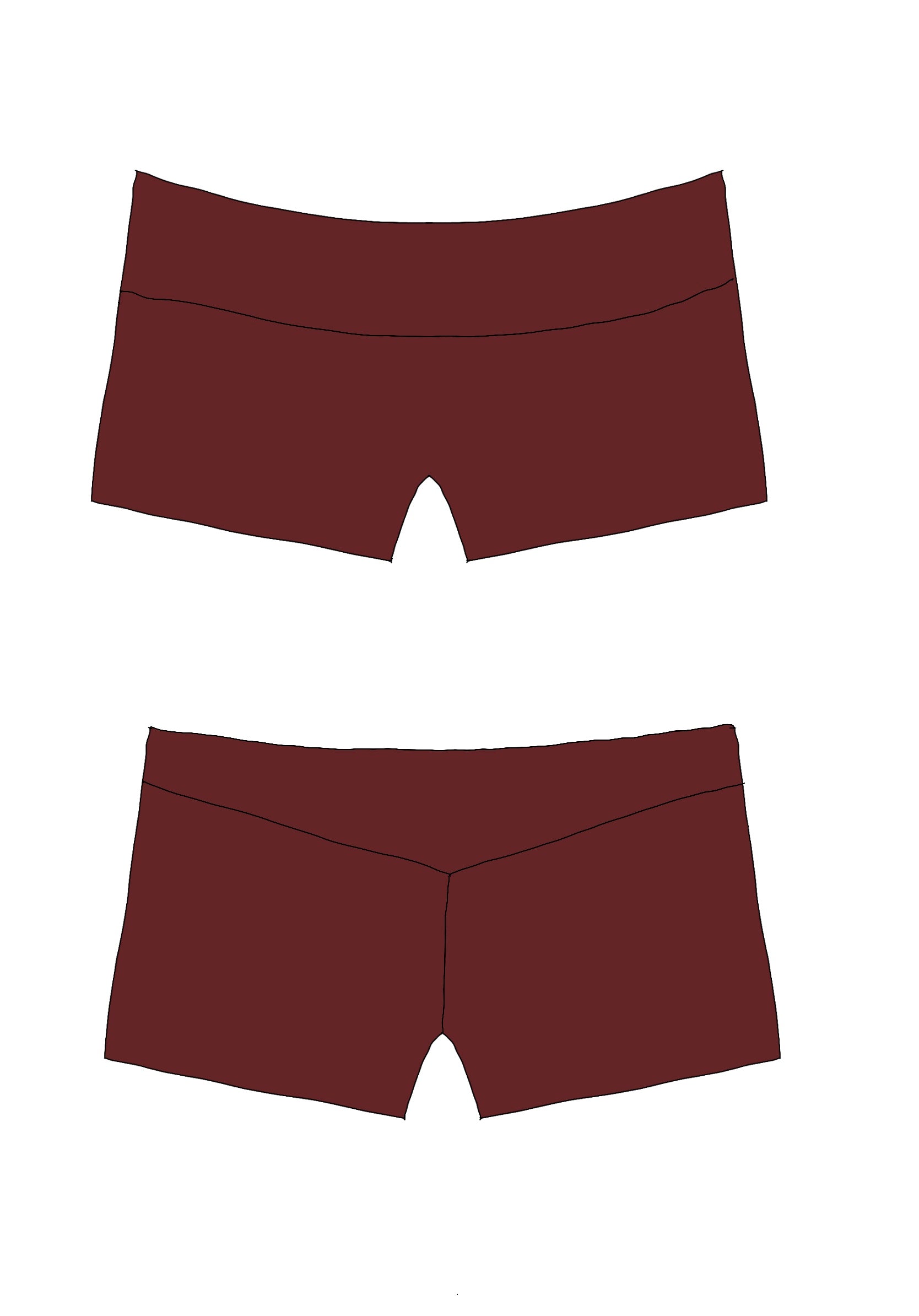 Cloe short- Merlot