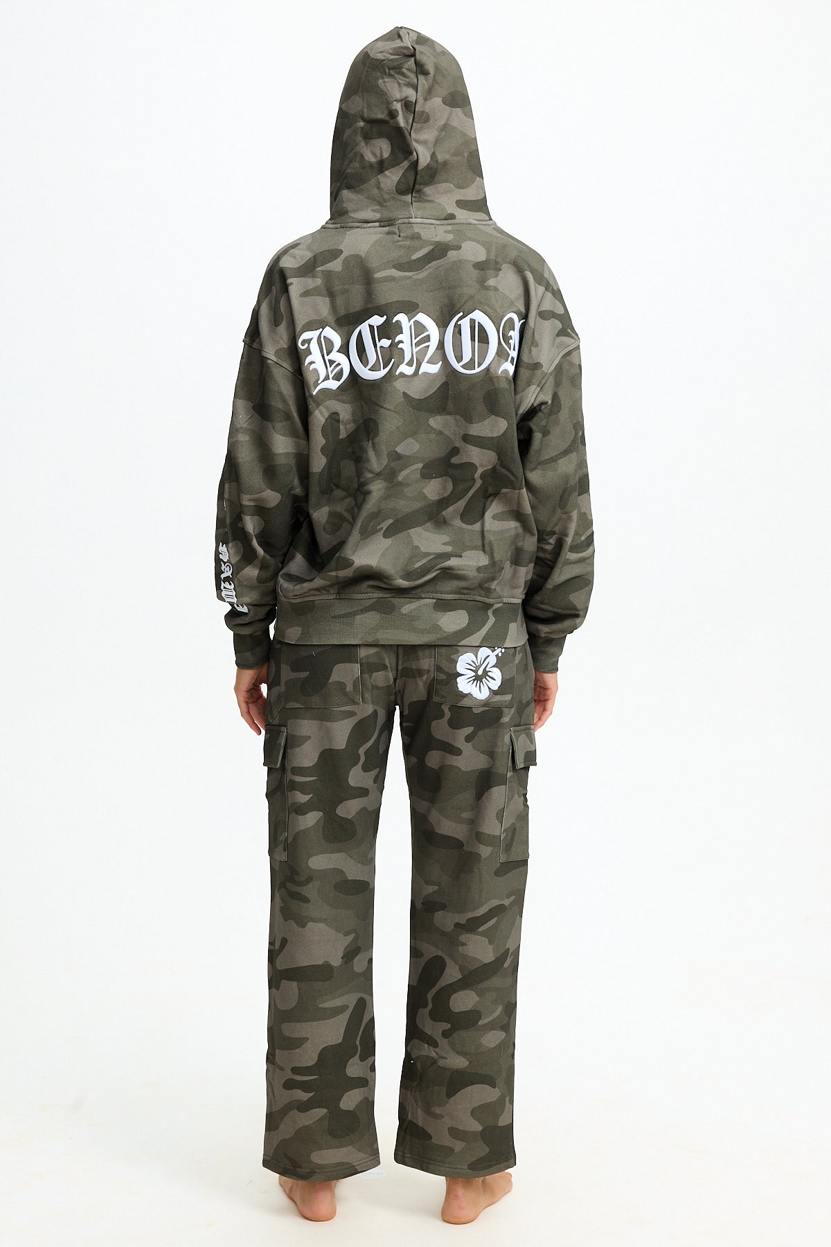 Embroidered Hoodie - Camo
