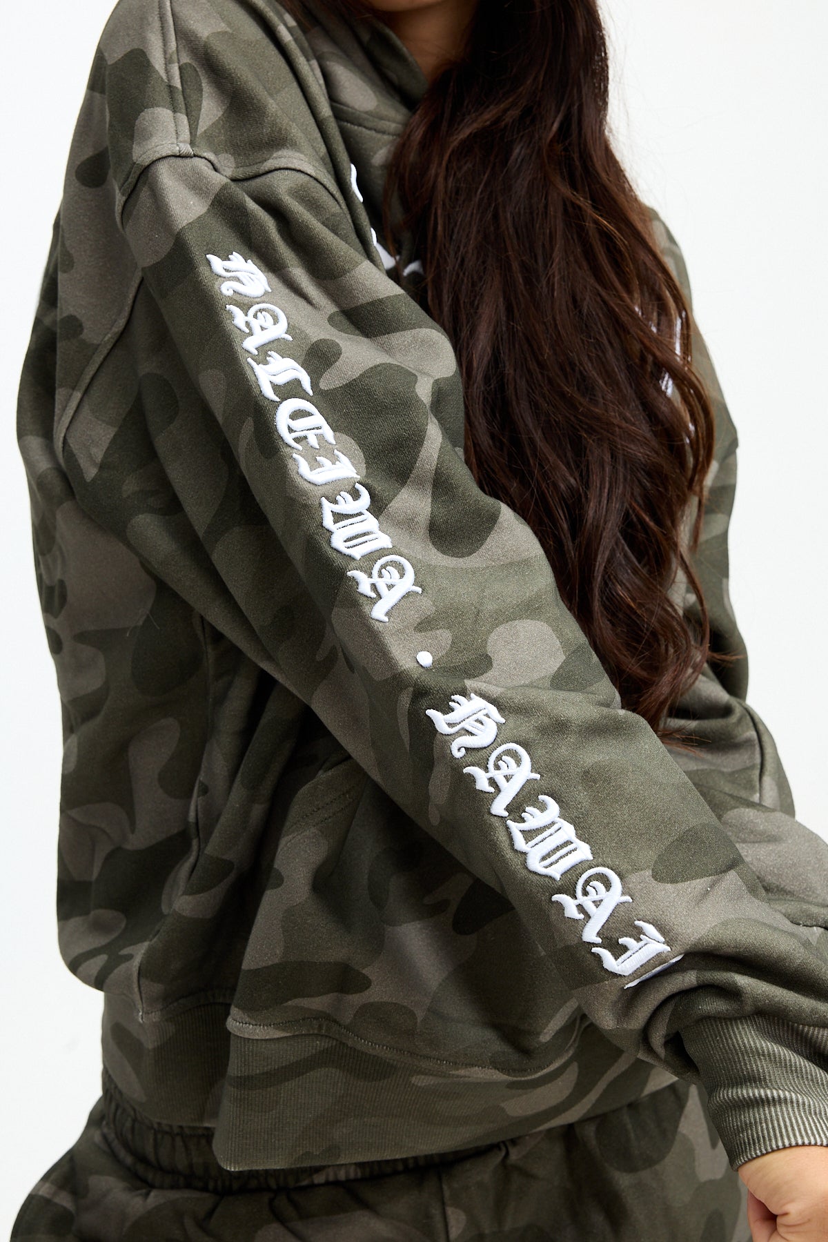 Embroidered Hoodie - Camo