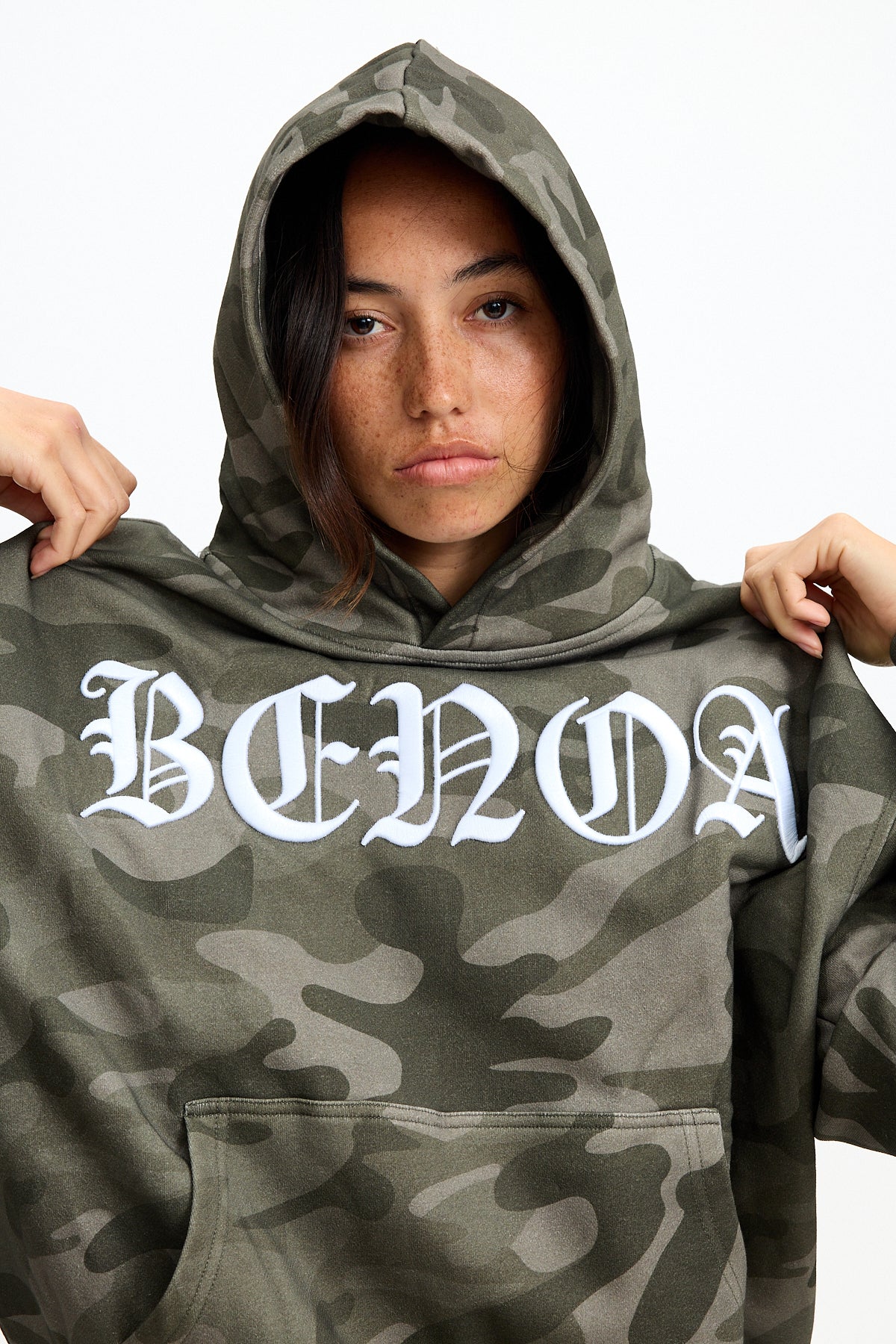 Embroidered Hoodie - Camo