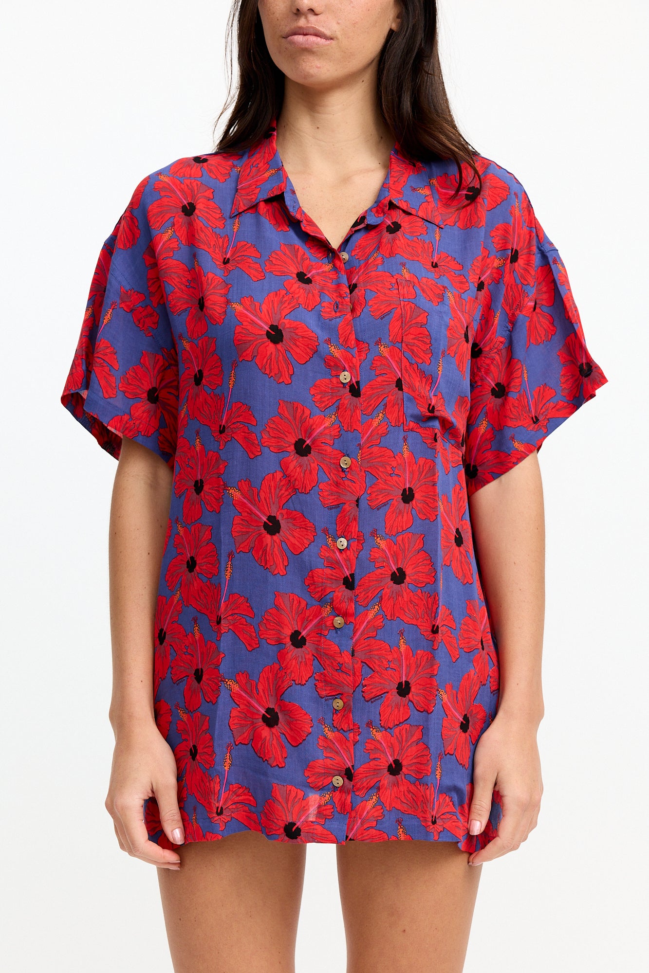 Aloha Shirt Dress - Velzy