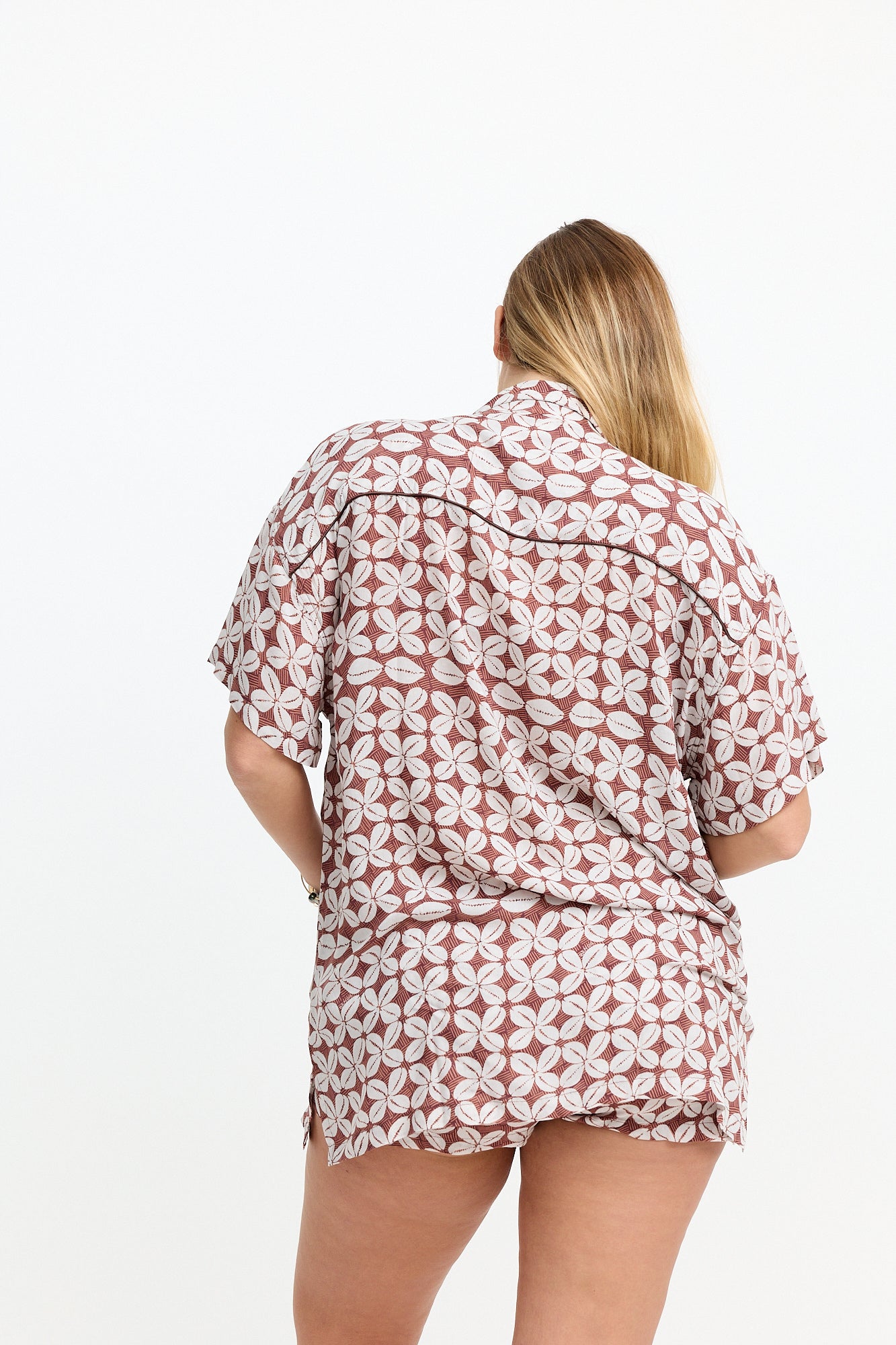 Aloha Shirt Dress - Cowrie Basket