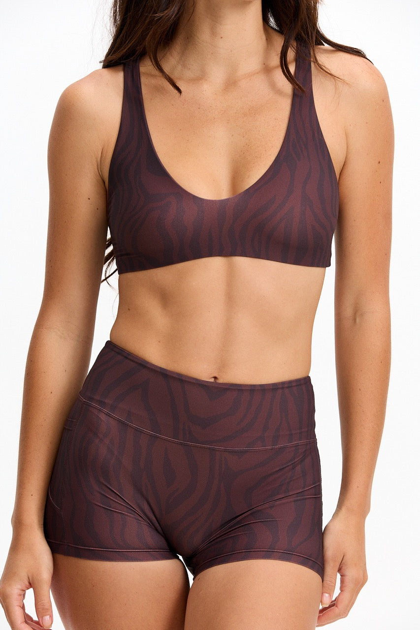 2.5" Booty Short - Chocolate Zebra