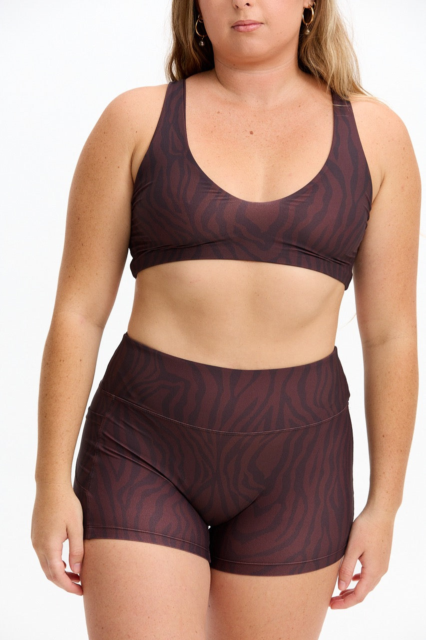 2.5" Booty Short - Chocolate Zebra