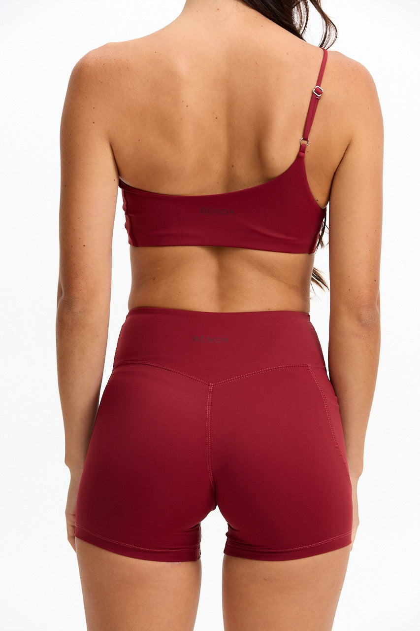 4" Biker Short - Cherry