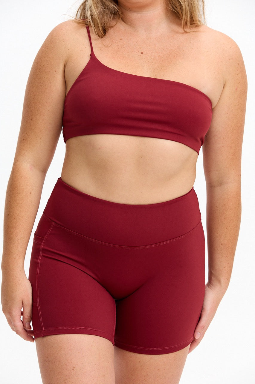 4" Biker Short - Cherry