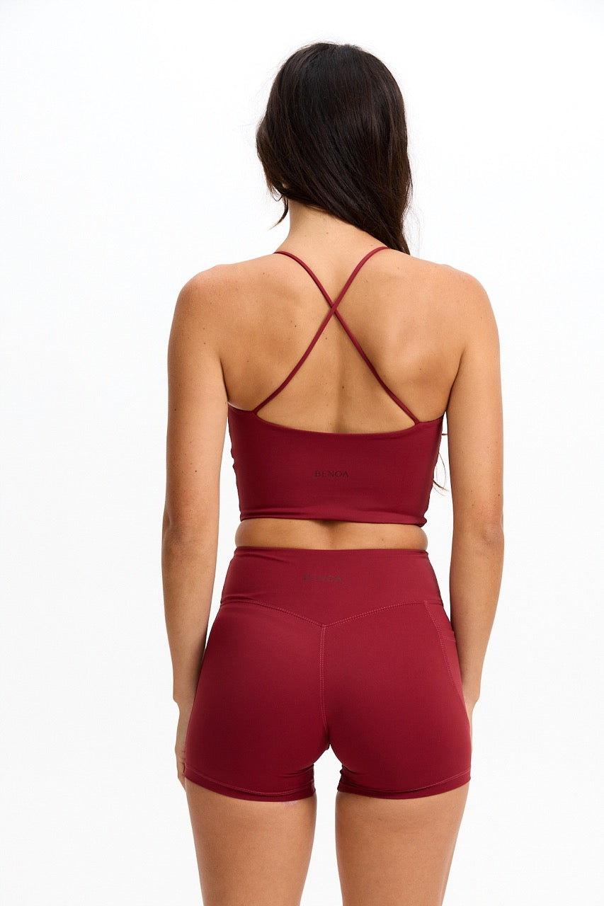 Cross-Back Active Tank - Cherry