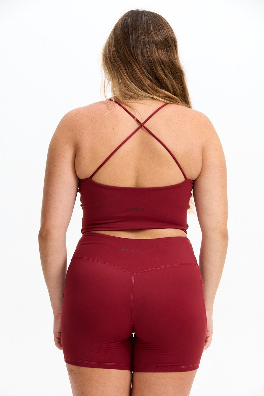 Cross-Back Active Tank - Cherry