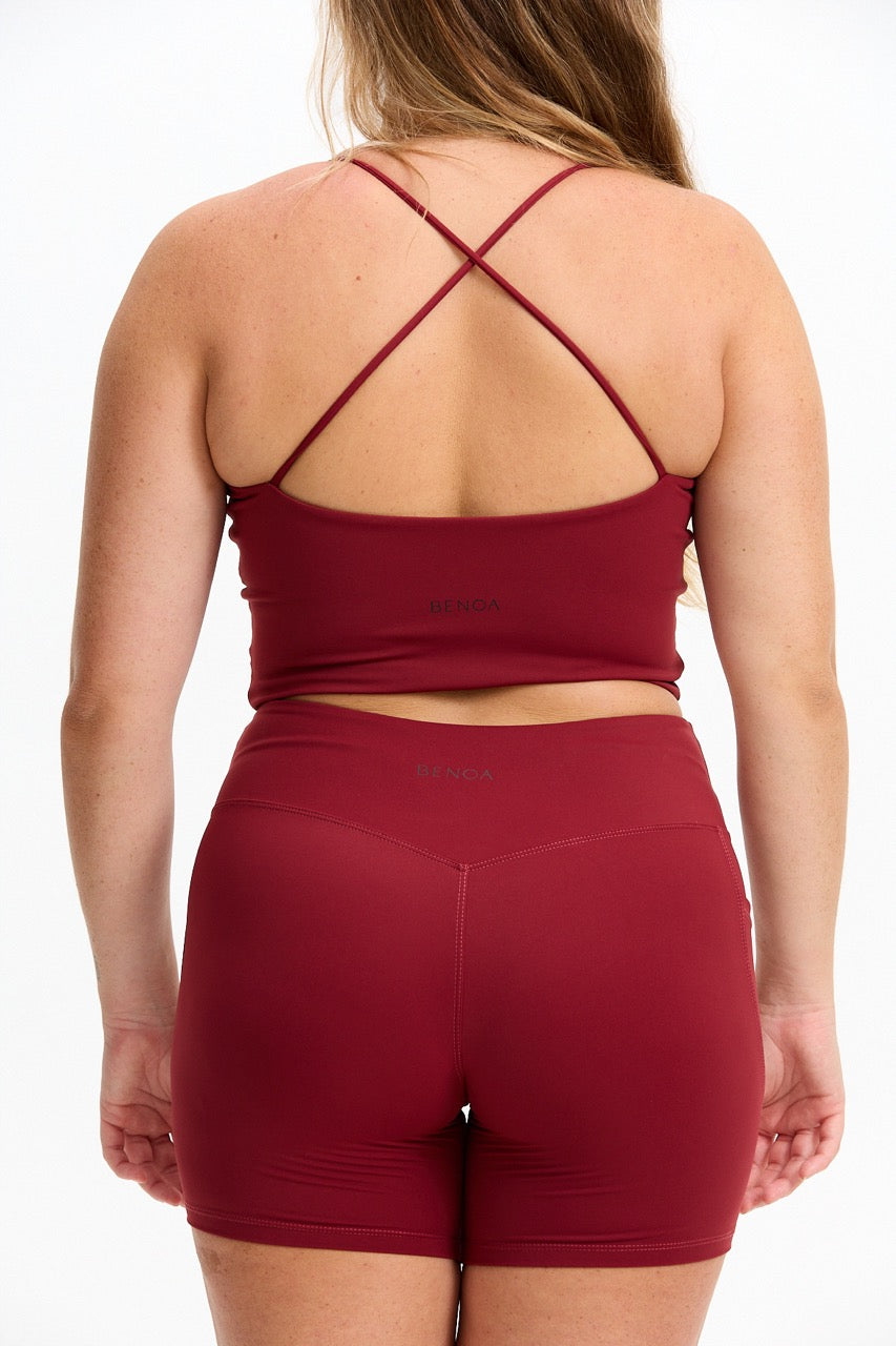 Cross-Back Active Tank - Cherry