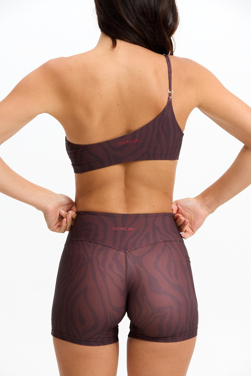 4" Biker Short - Chocolate Zebra