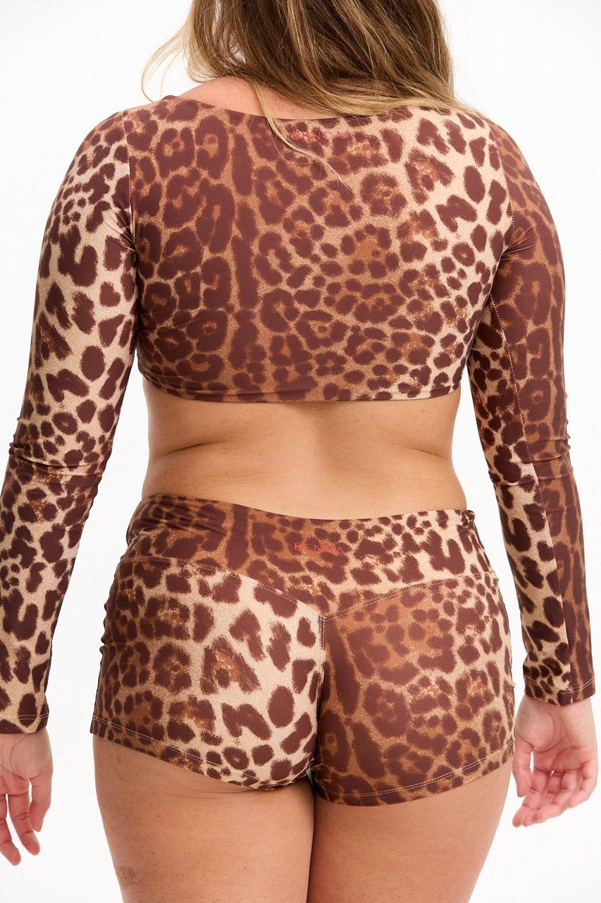 Low Rise Active Shorts - Sahara