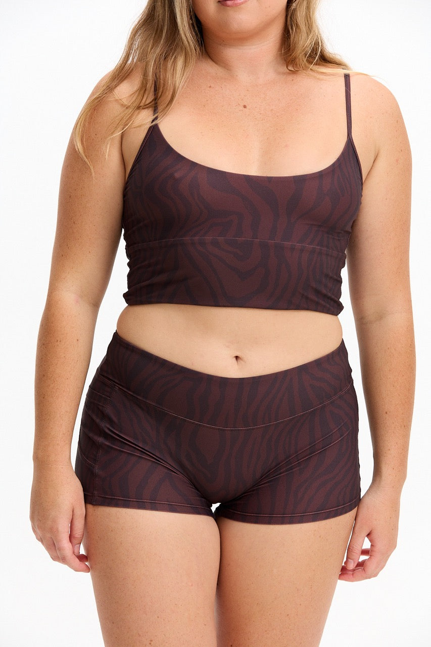 Active Tank - Chocolate Zebra