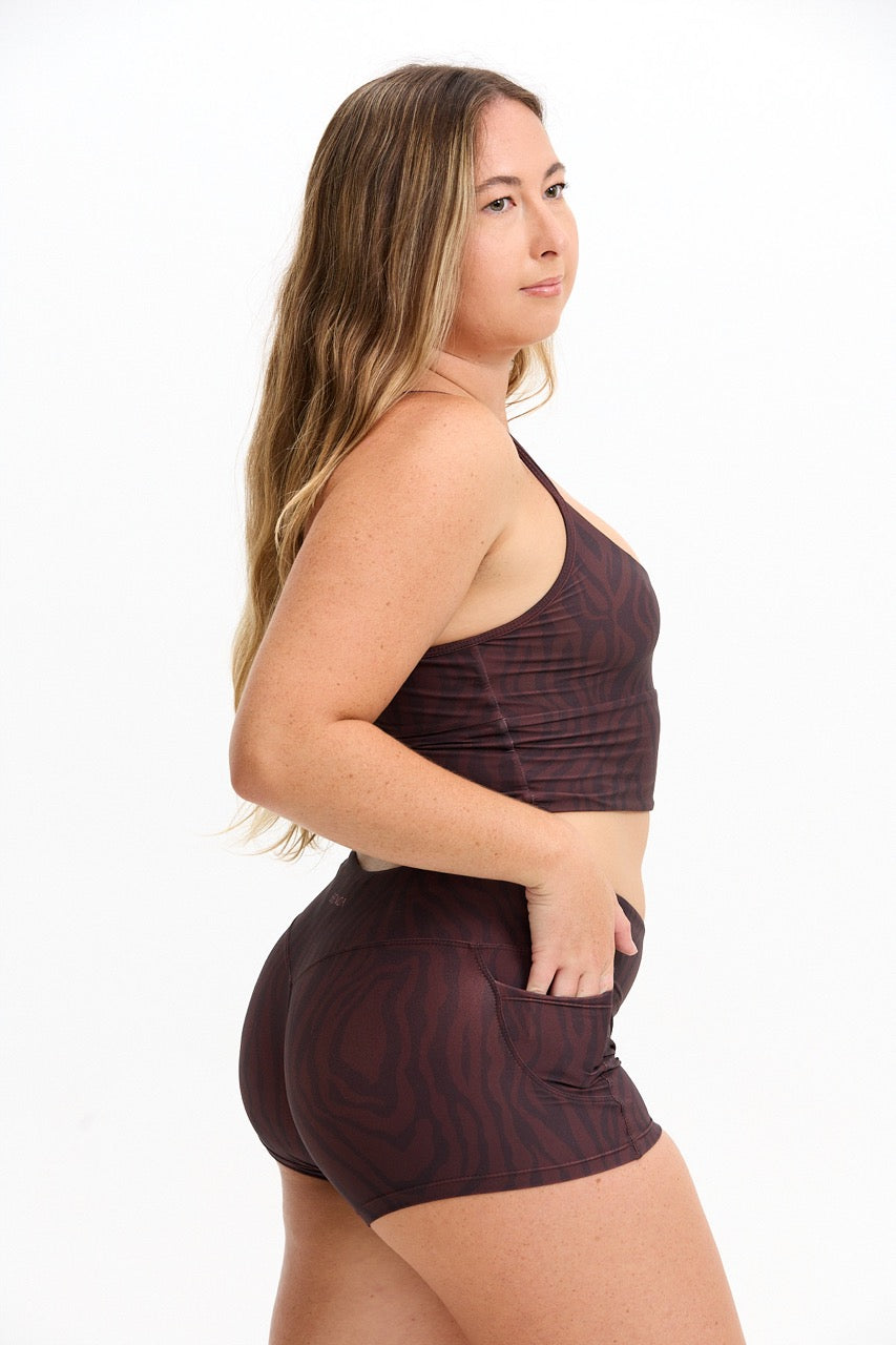 Active Tank - Chocolate Zebra