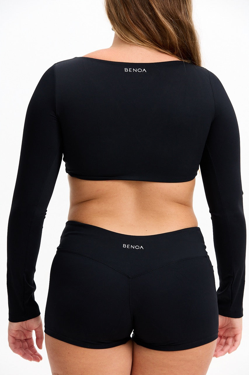 Low Rise Active Shorts - Black