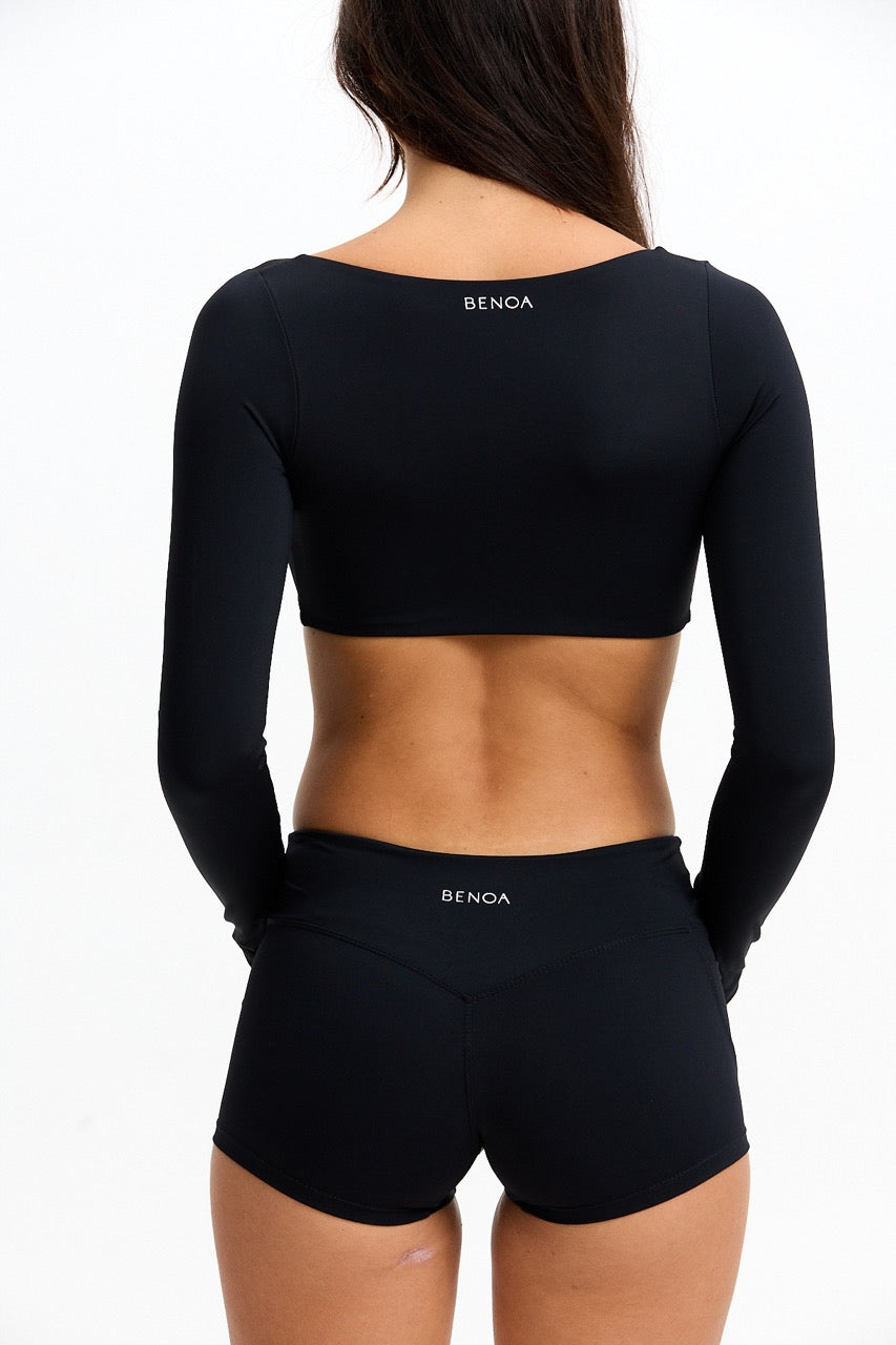 Low Rise Active Shorts - Black