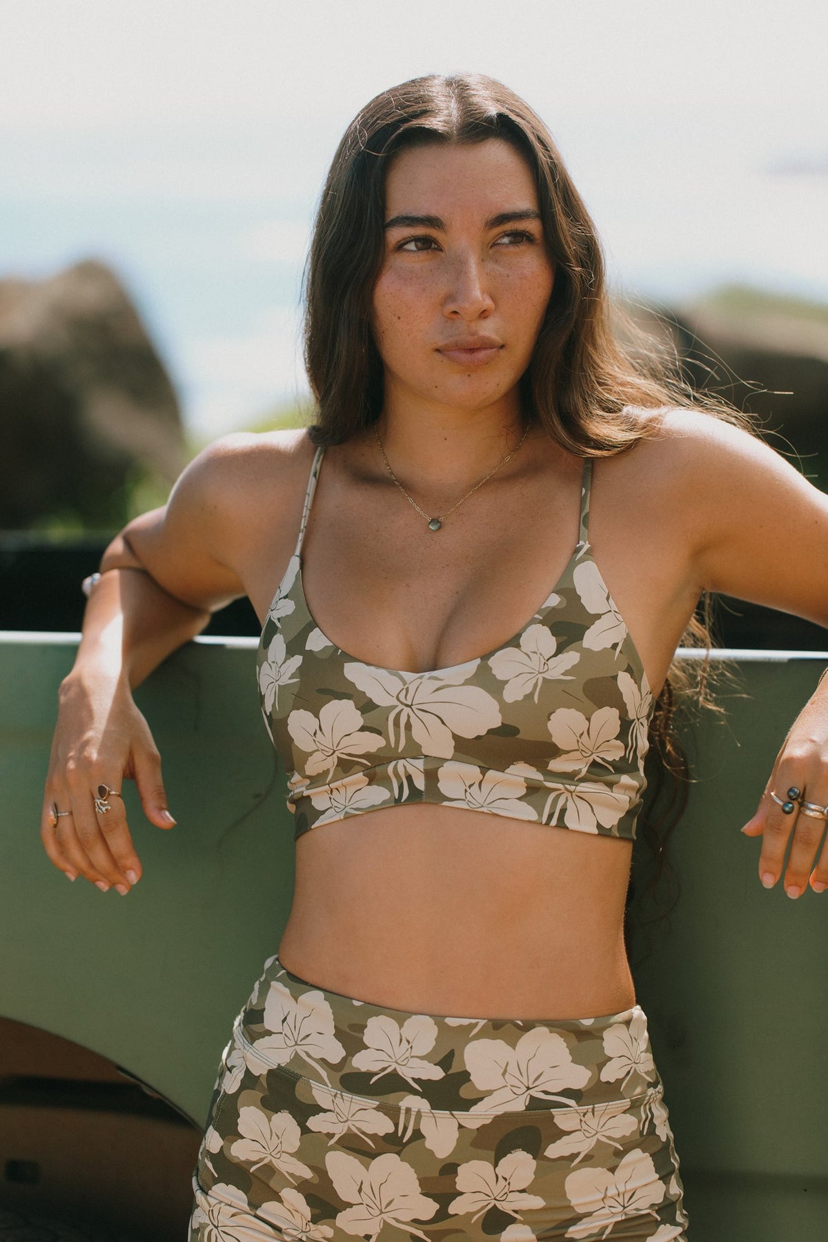 Vai Sports Bra - Camo Ginger