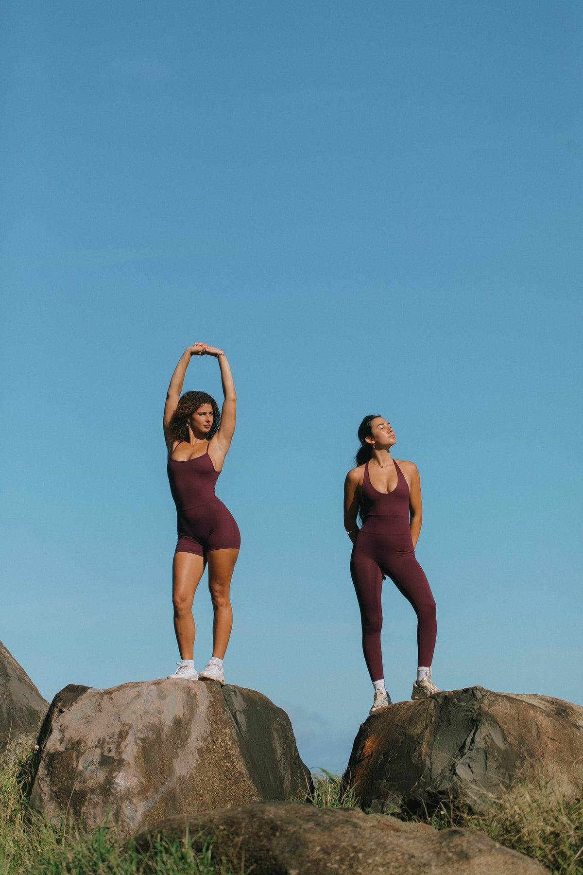 3" Active Romper - Plum