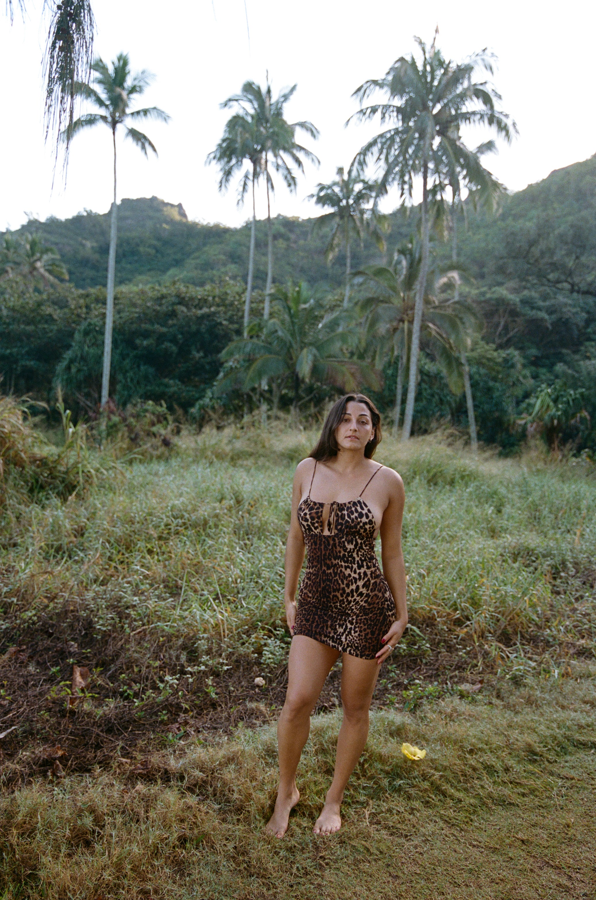 Mai Tai Mini Dress - Digital Leopard