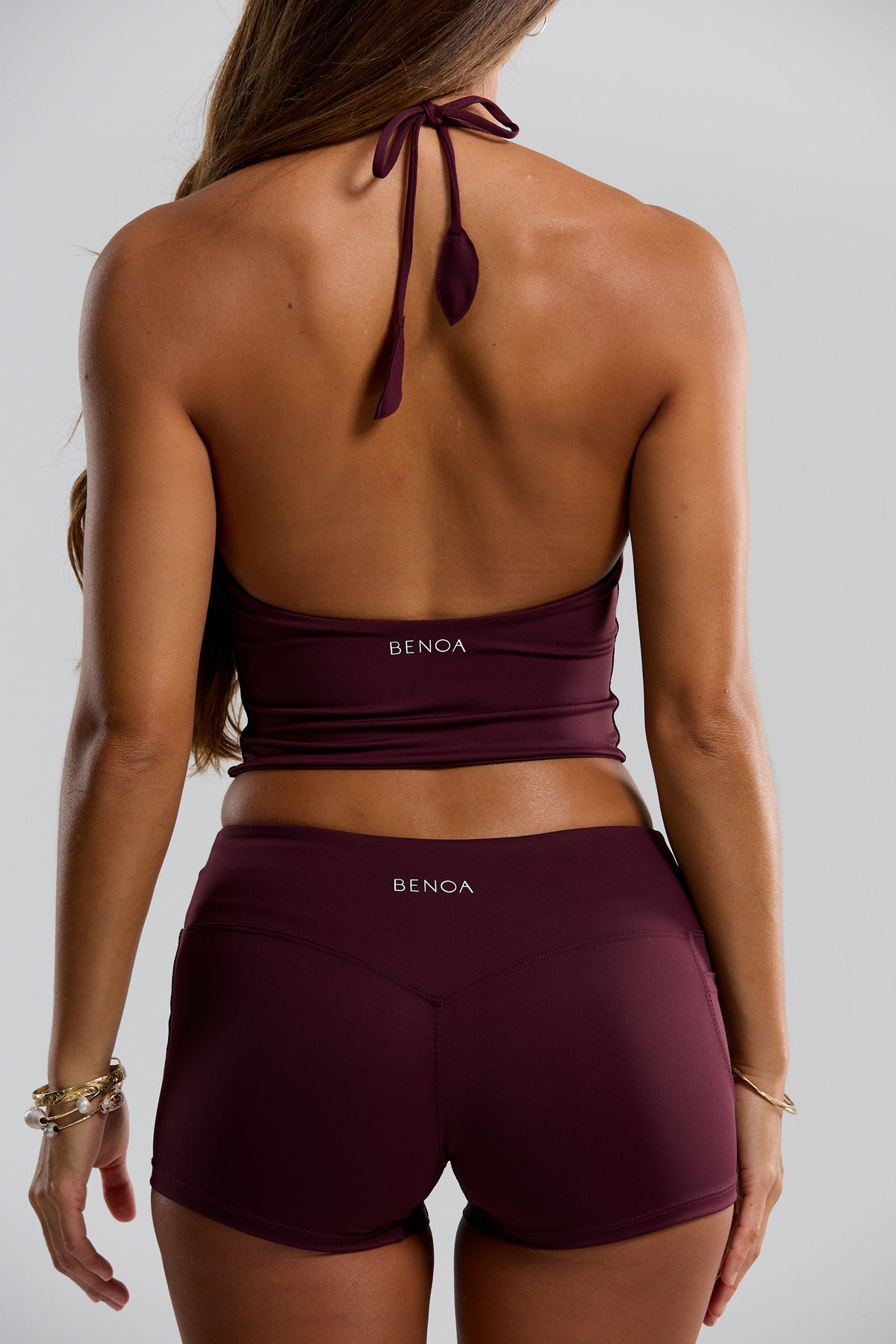 Low Rise Active Shorts - Plum