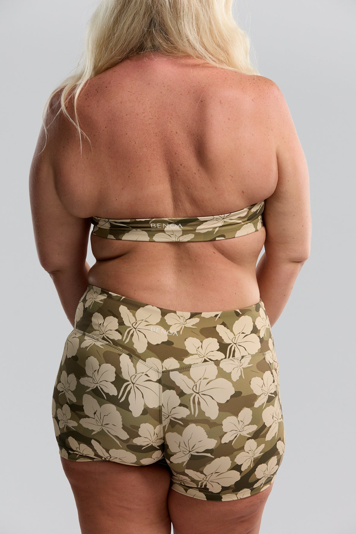 Plunge Sports Bra - Camo Ginger