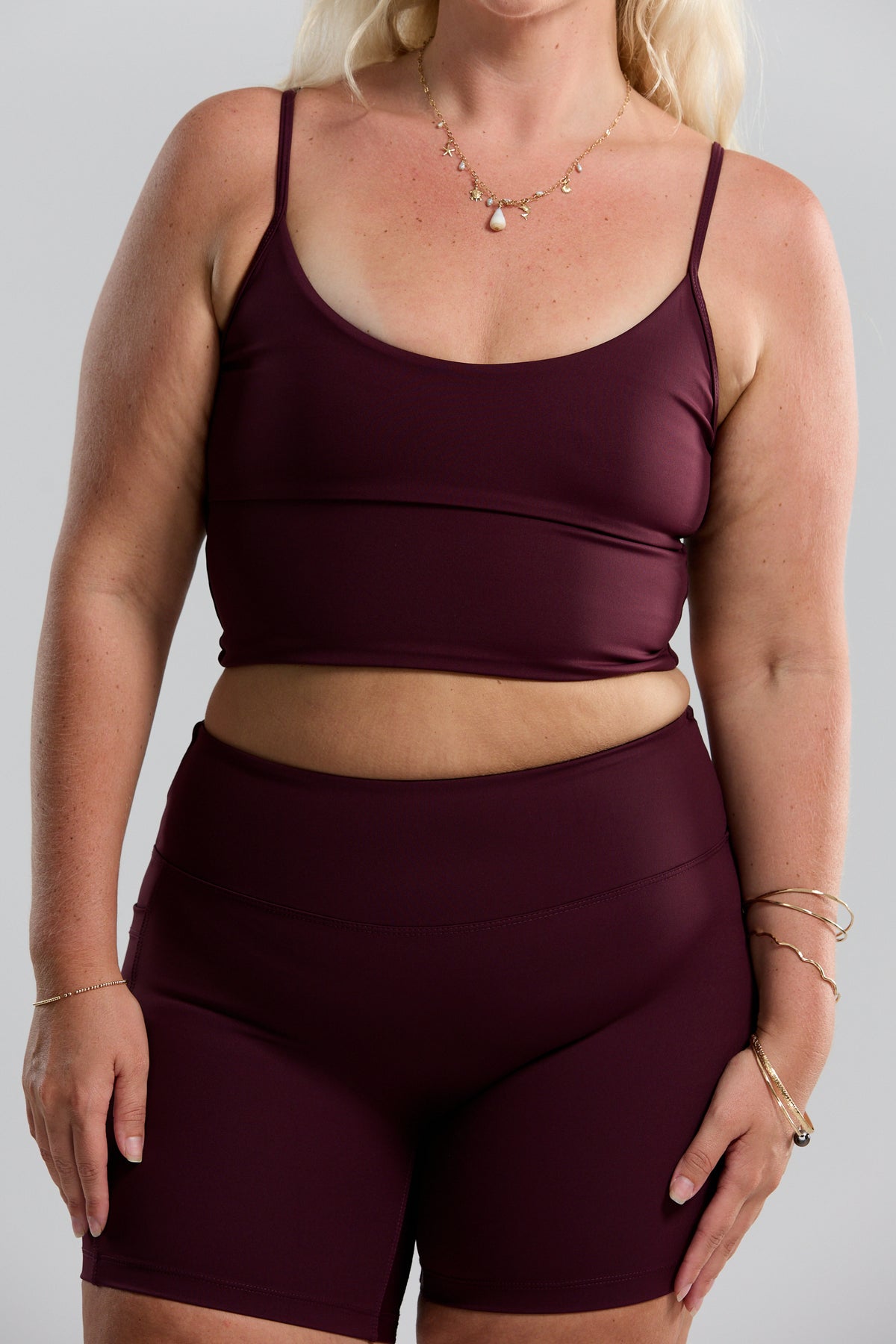 4" Biker Short - Plum