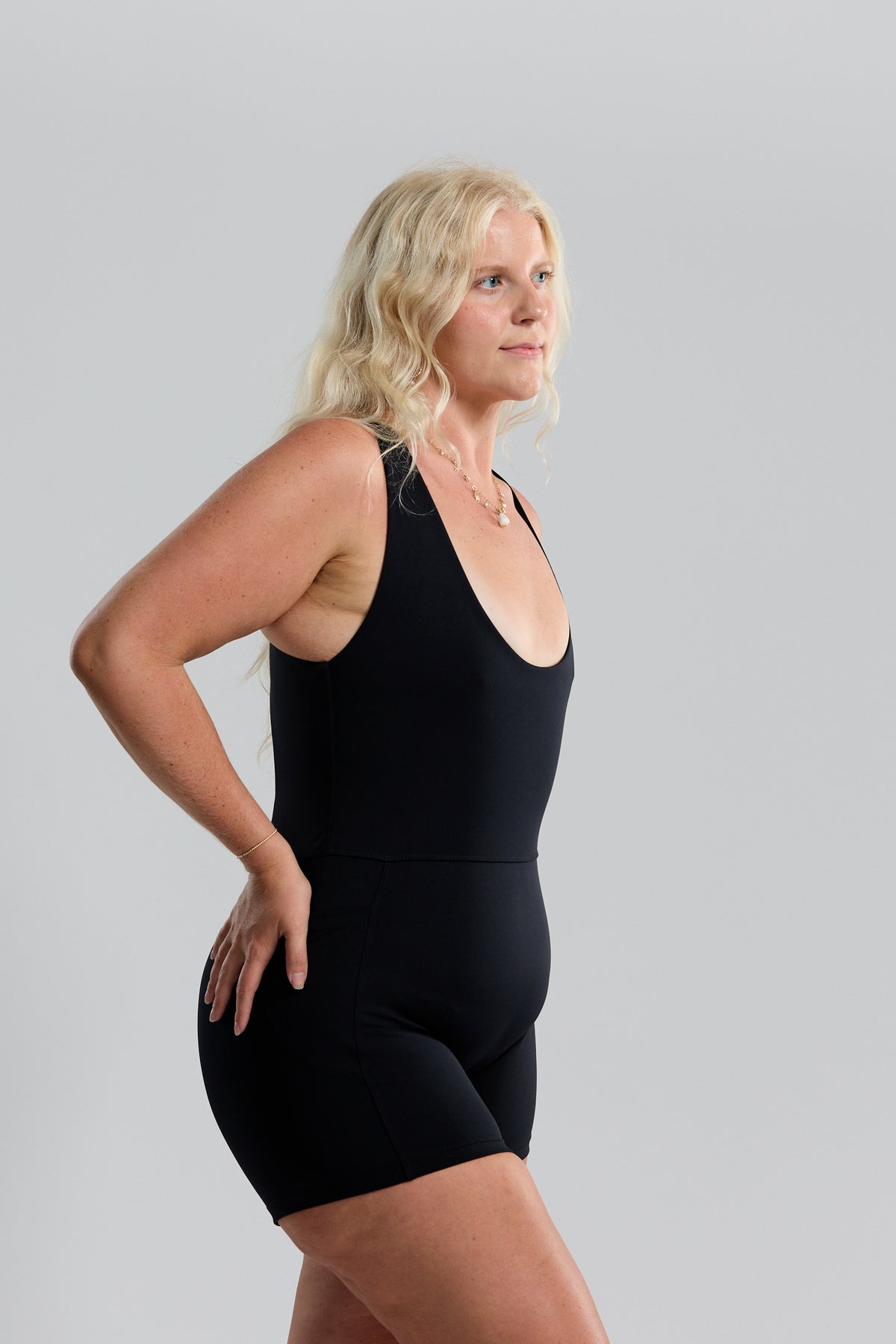 Ava Active Romper - Black