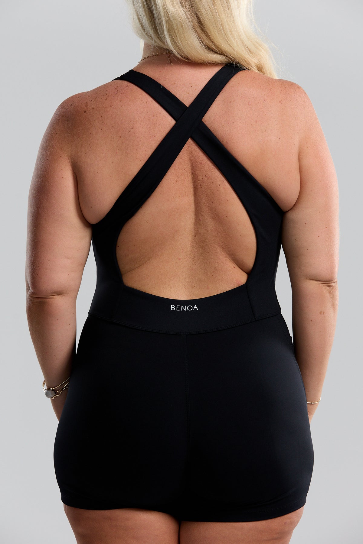 Ava Active Romper - Black