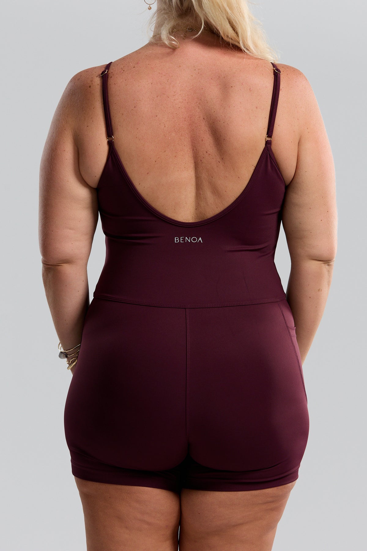 3" Active Romper - Plum