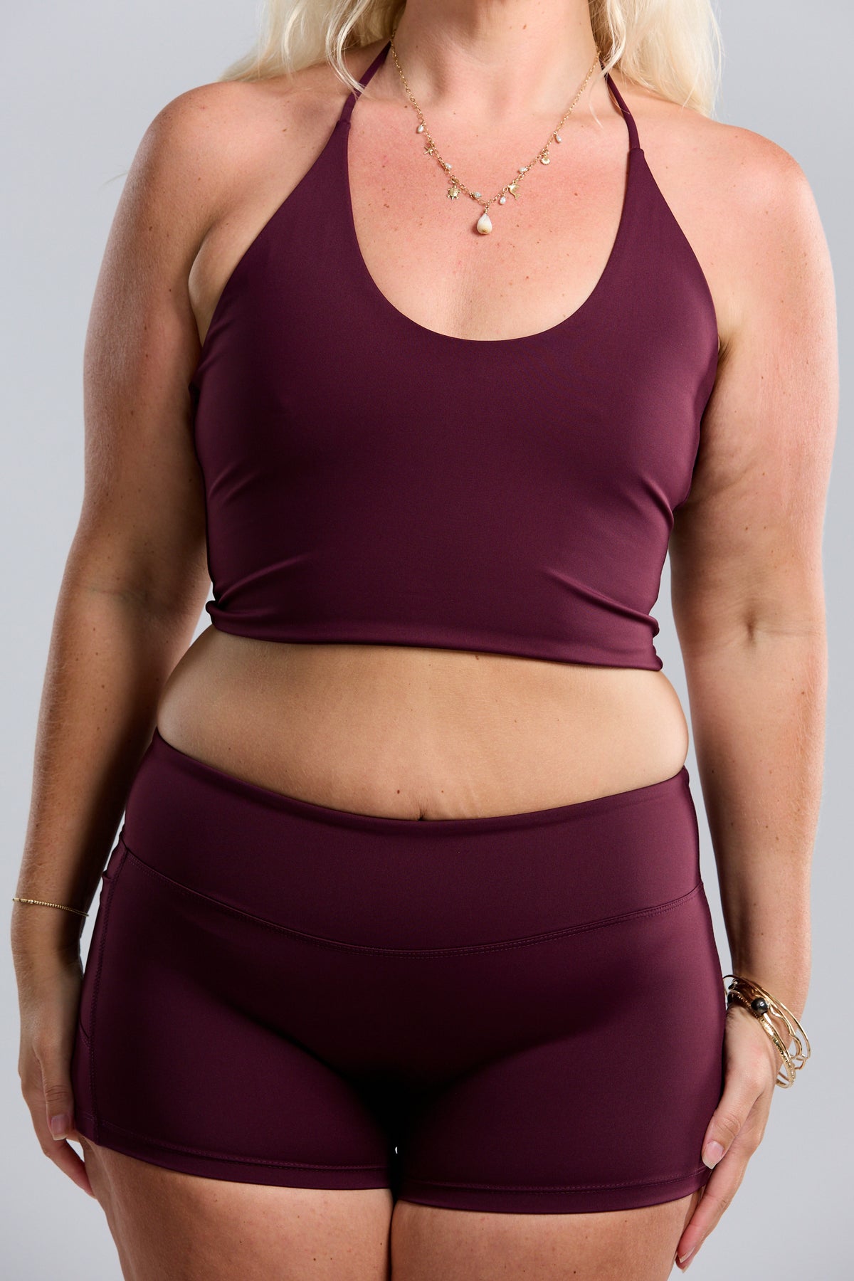 Active Halter Tank - Plum