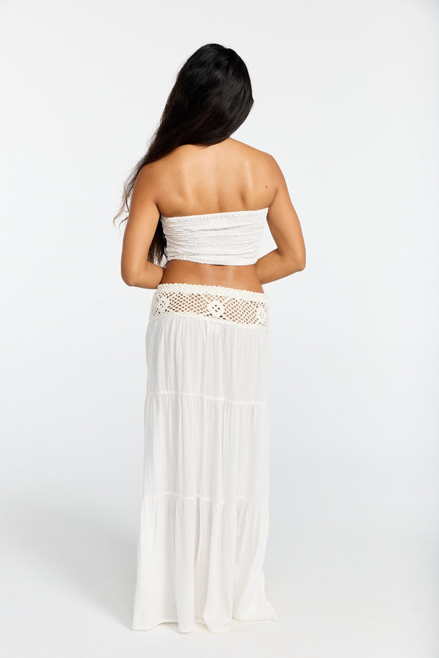 Kaleia Maxi Skirt - White