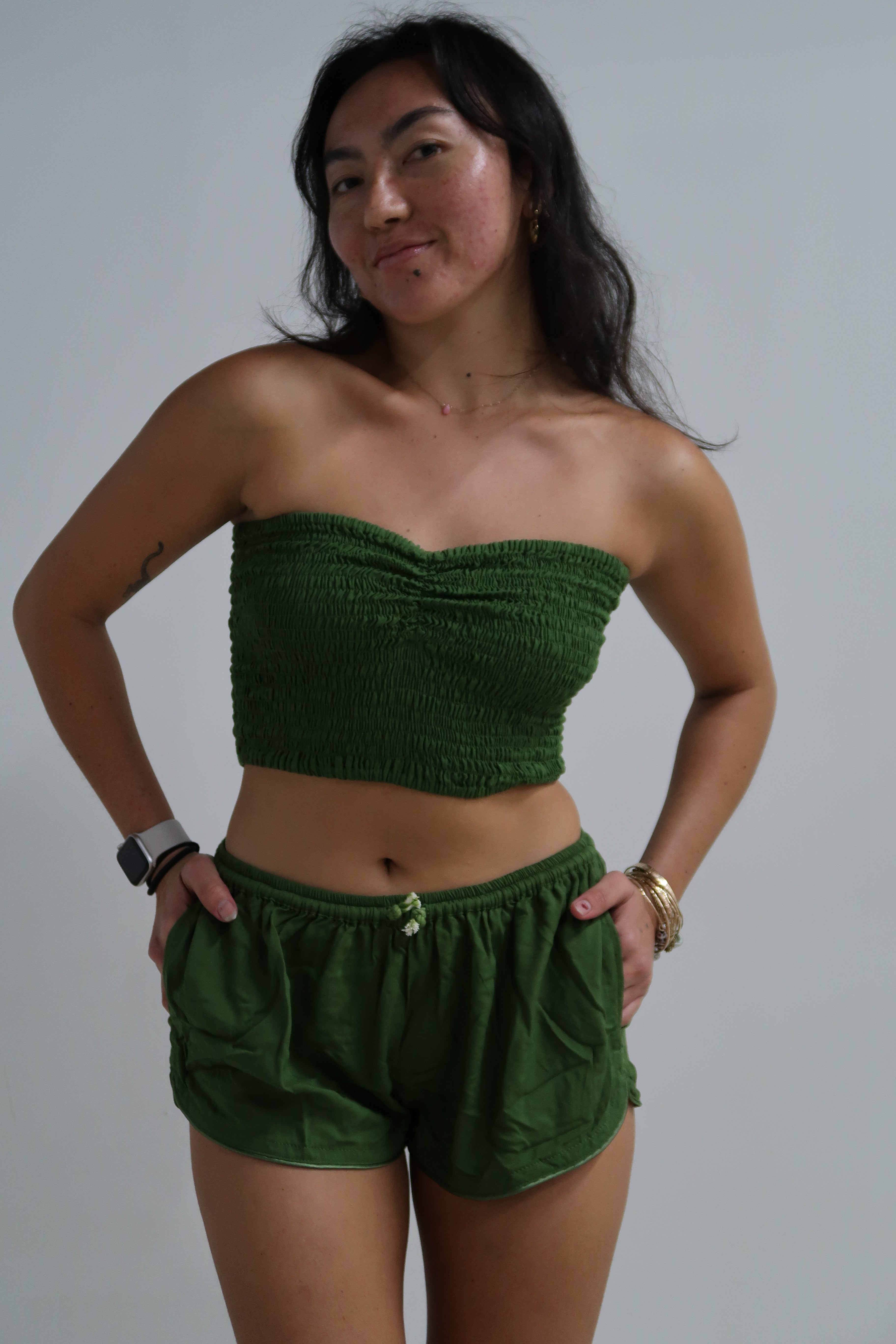 Moana Shorts - Dark Green