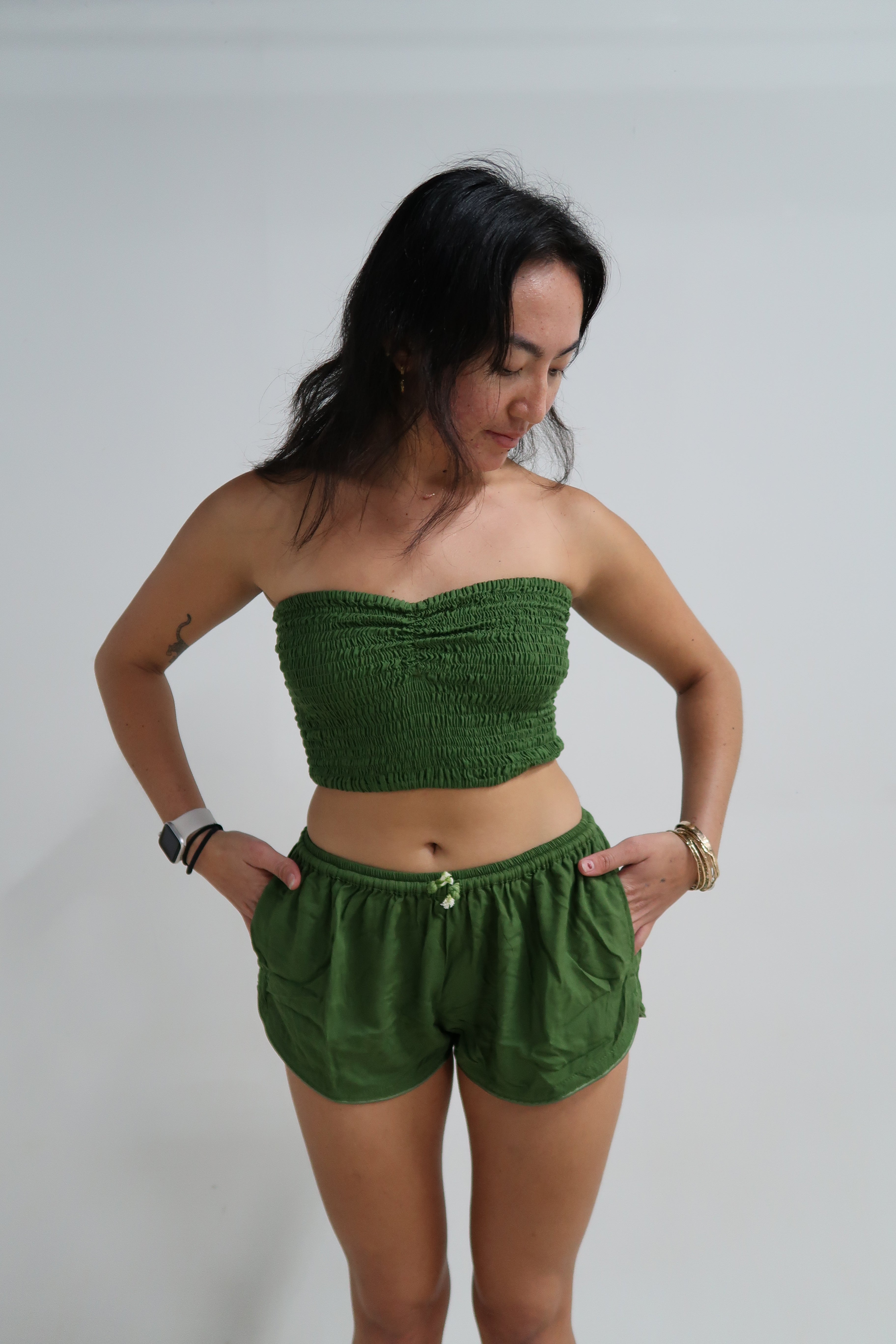 Moana Shorts - Dark Green