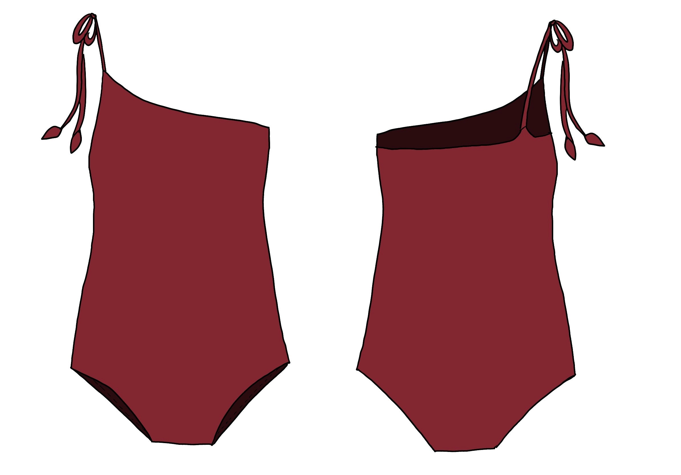 Makaio Curve One Piece - Cherry