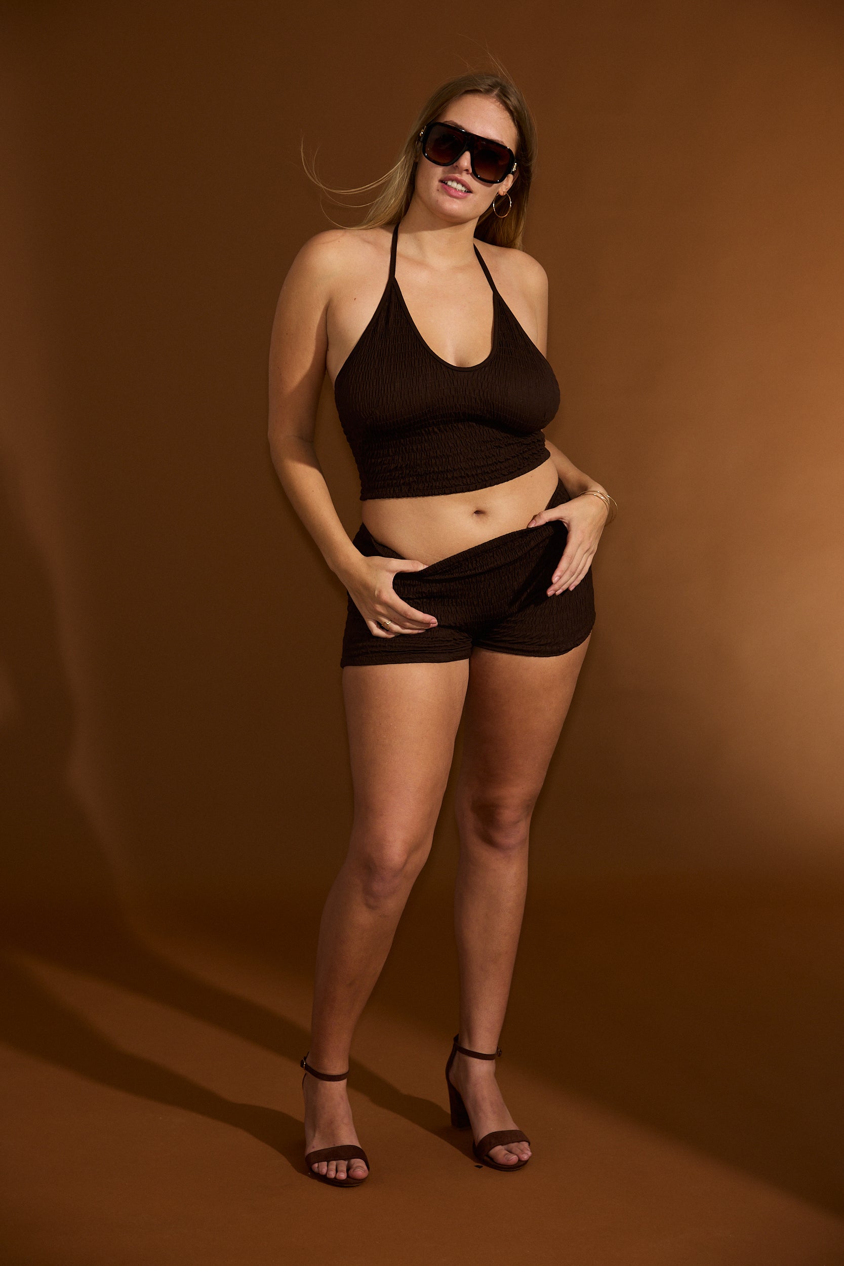 Tanya top - Shaved Chocolate