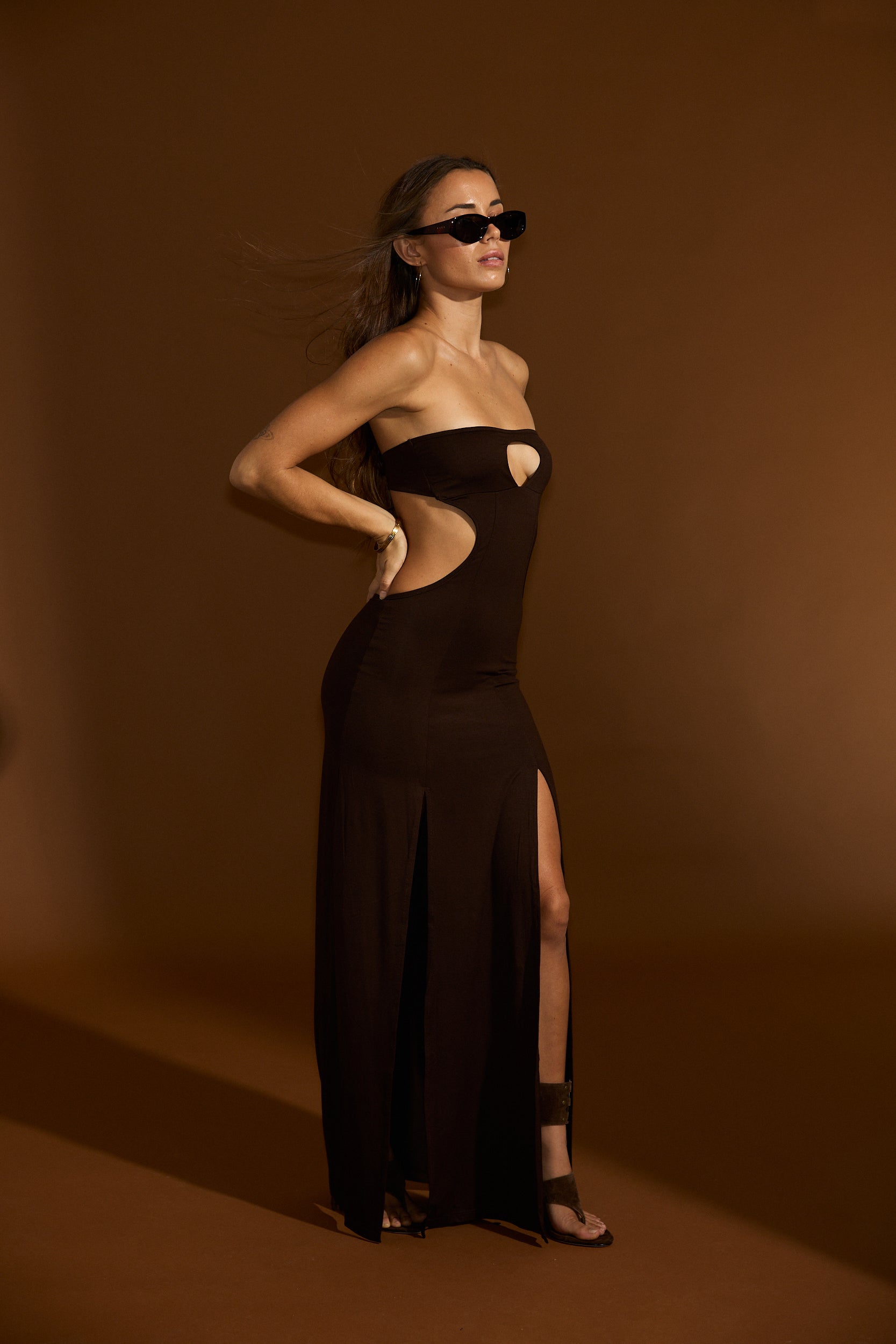 Yasmin dress - Shaved Chocolate