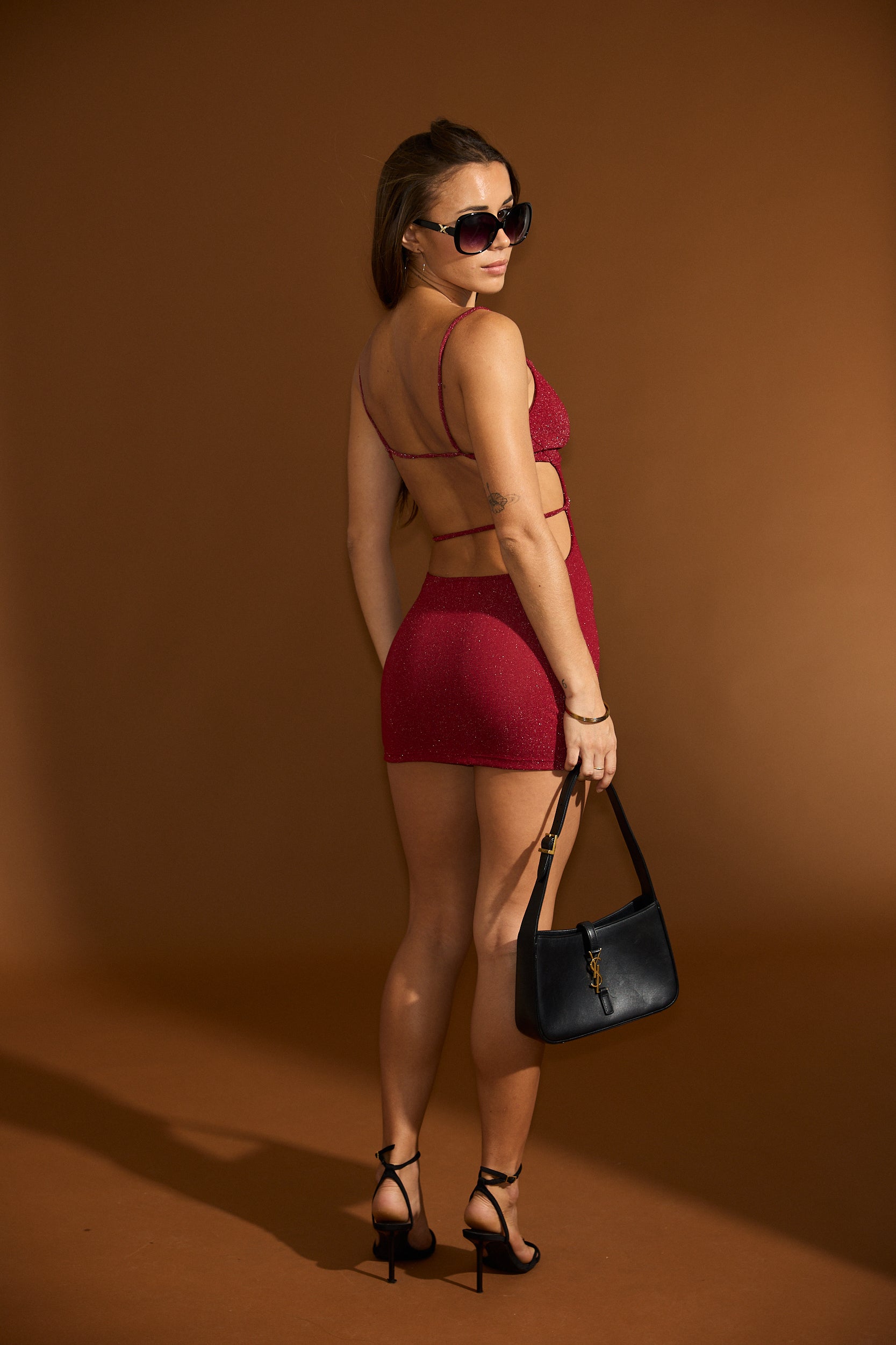 Gabriella Dress - Merlot