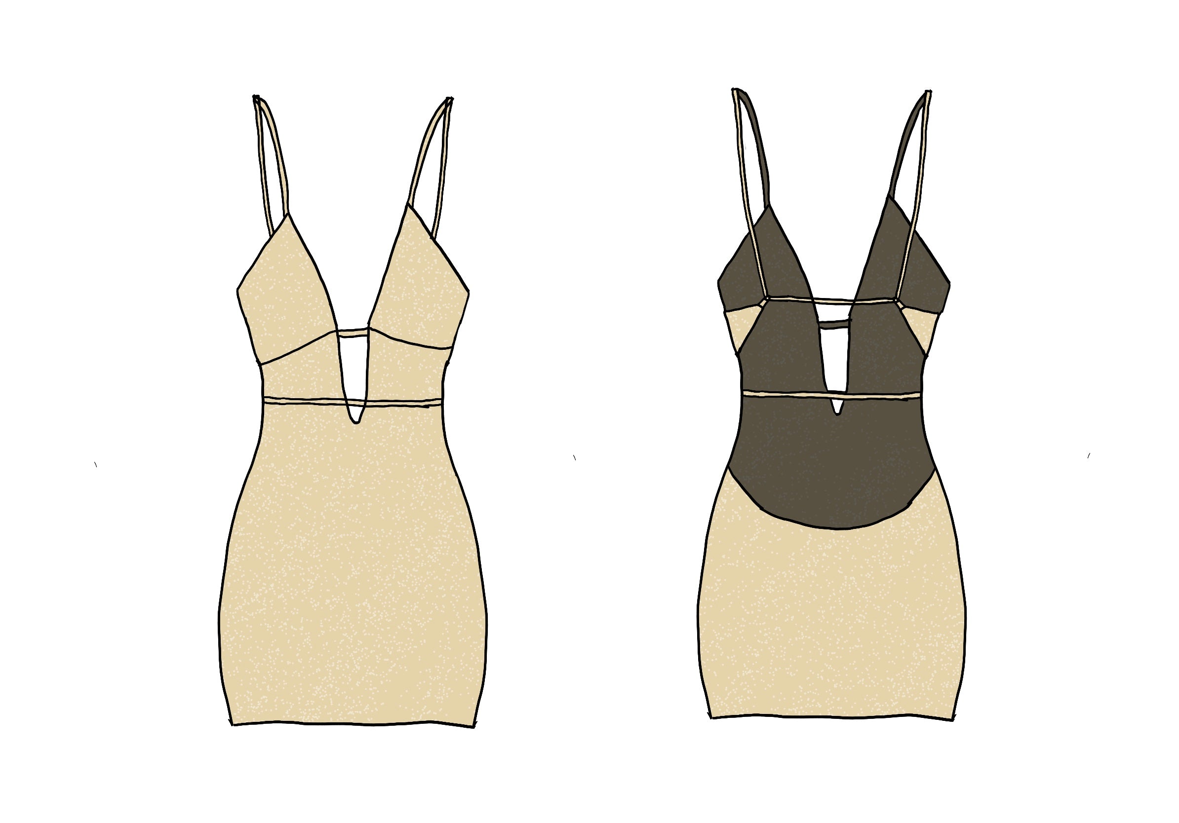 Gabriella Dress - Gold