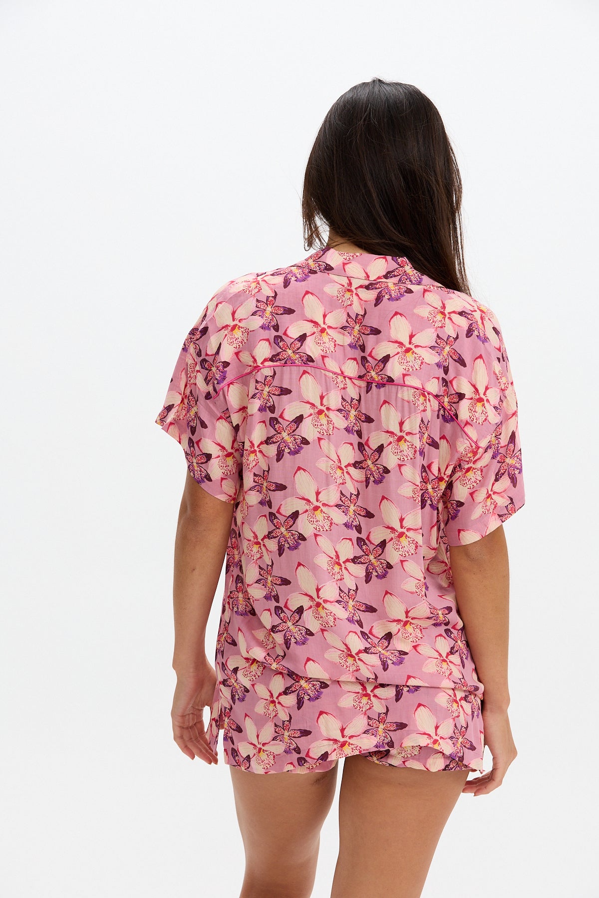 Aloha Shirt Dress - Bloom