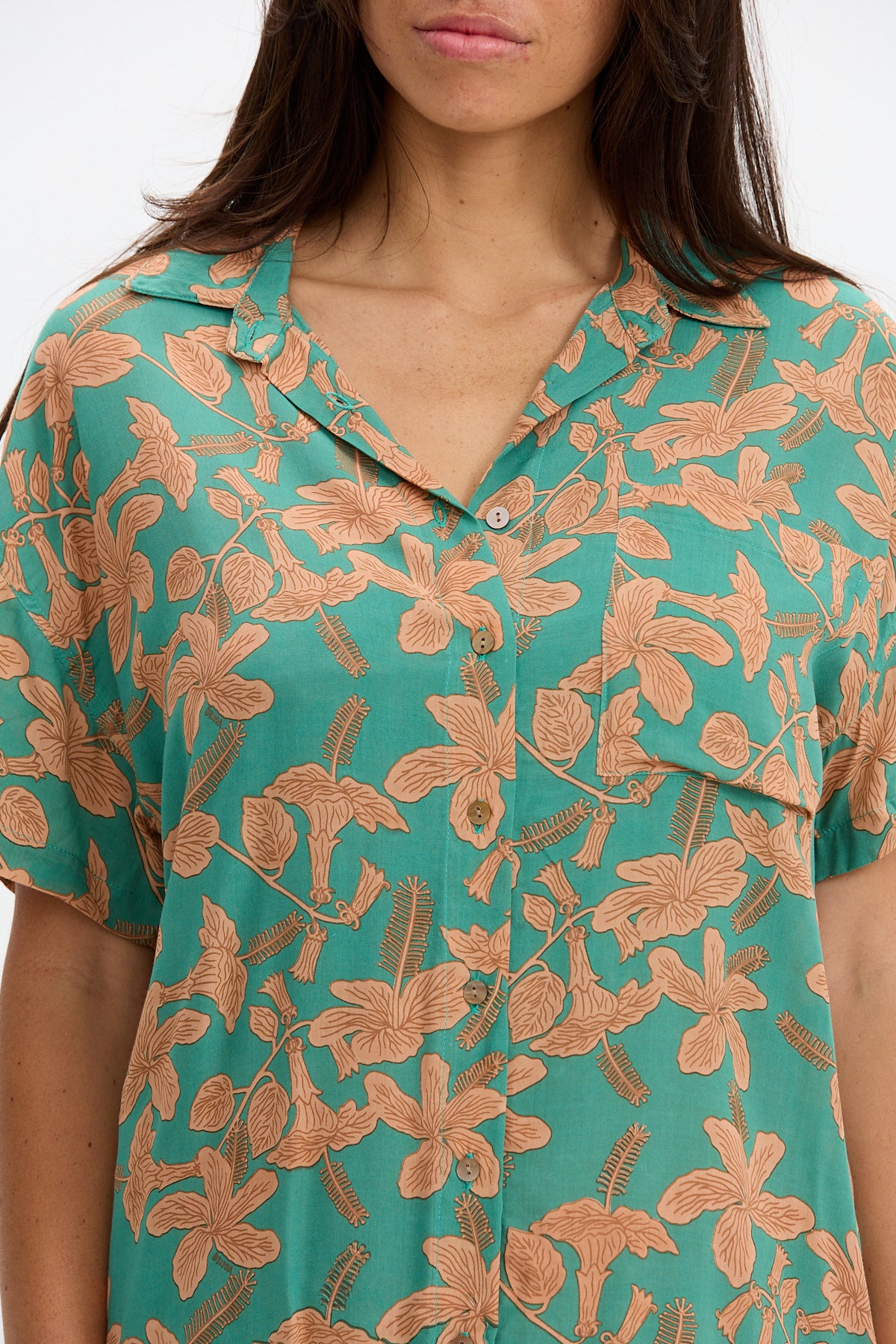 Aloha Shirt Dress - Tropics