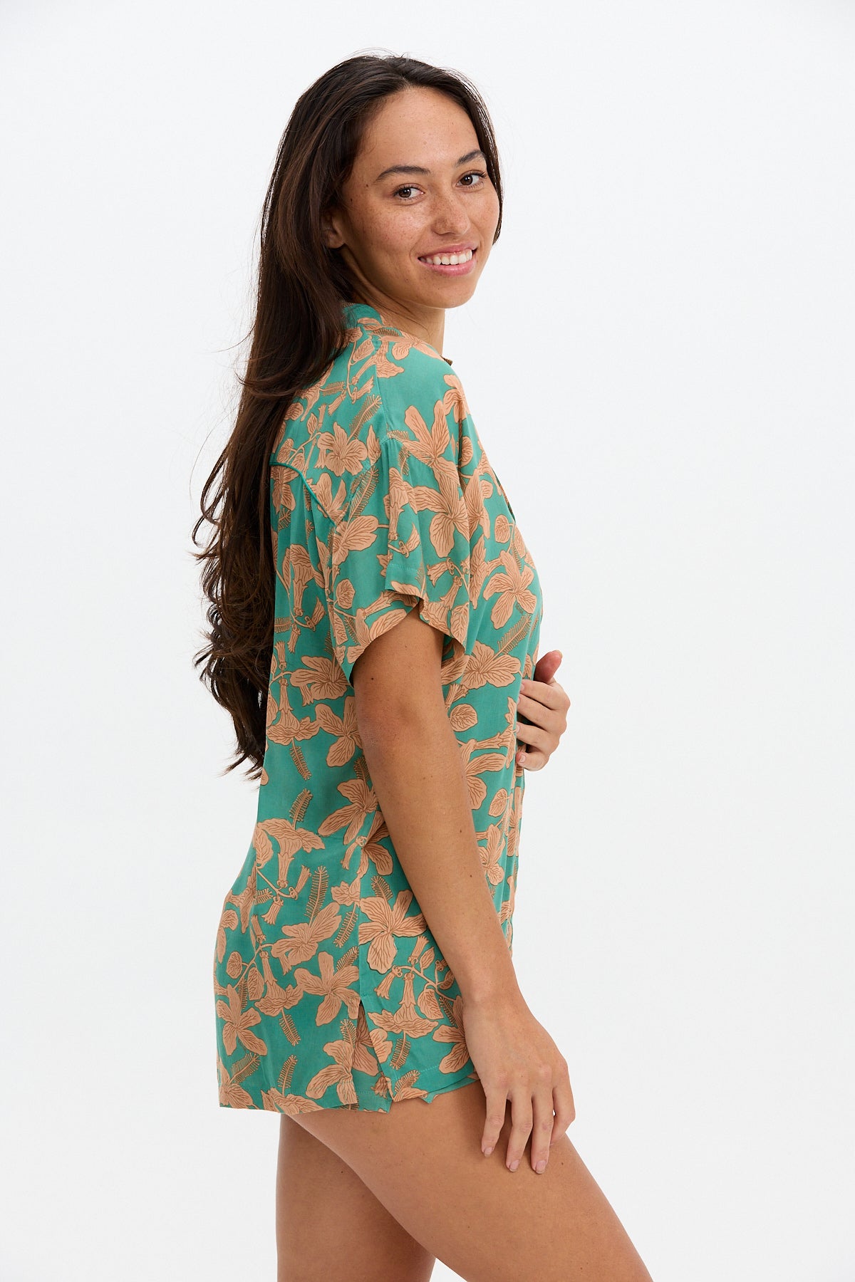 Aloha Shirt Dress - Tropics