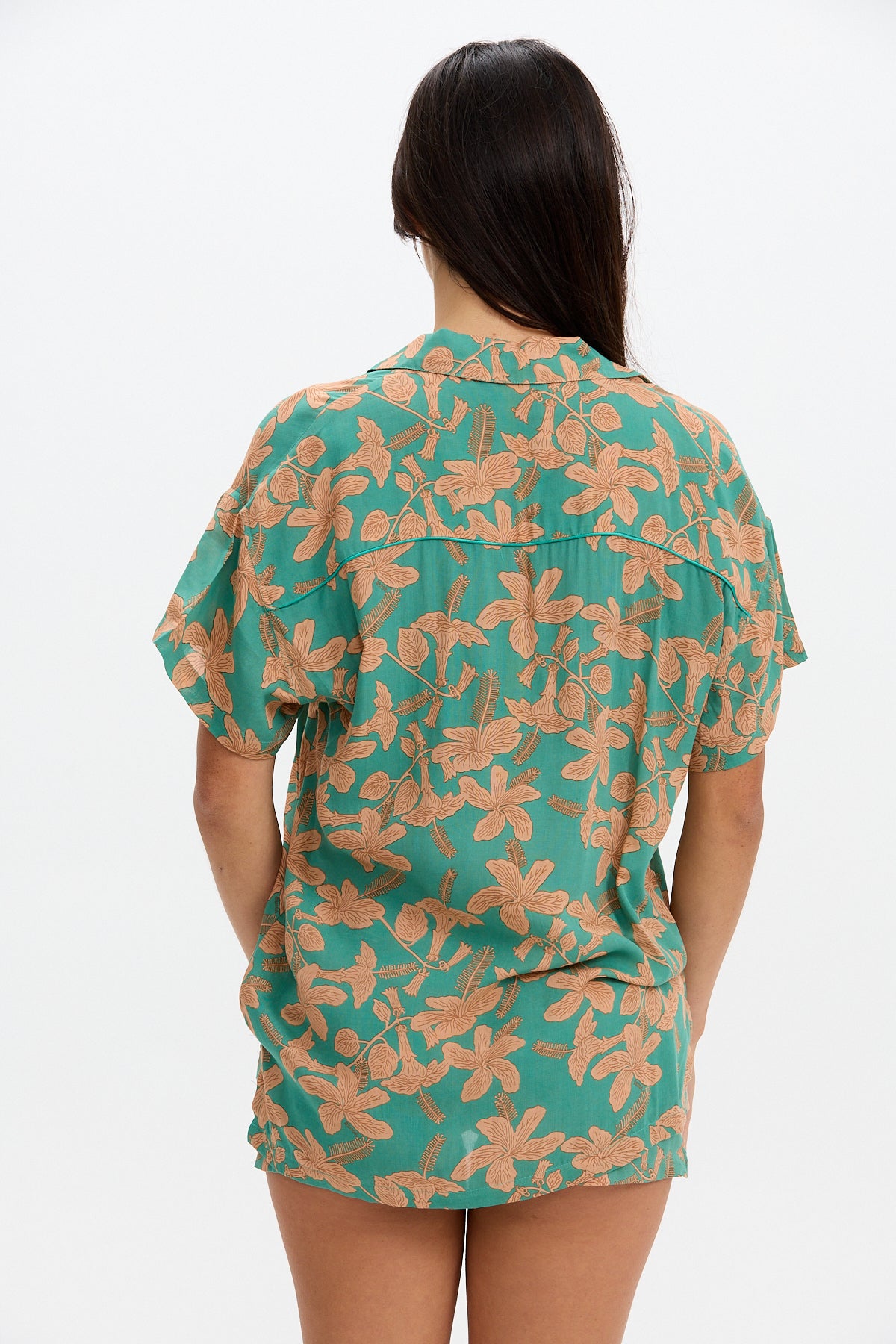 Aloha Shirt Dress - Tropics